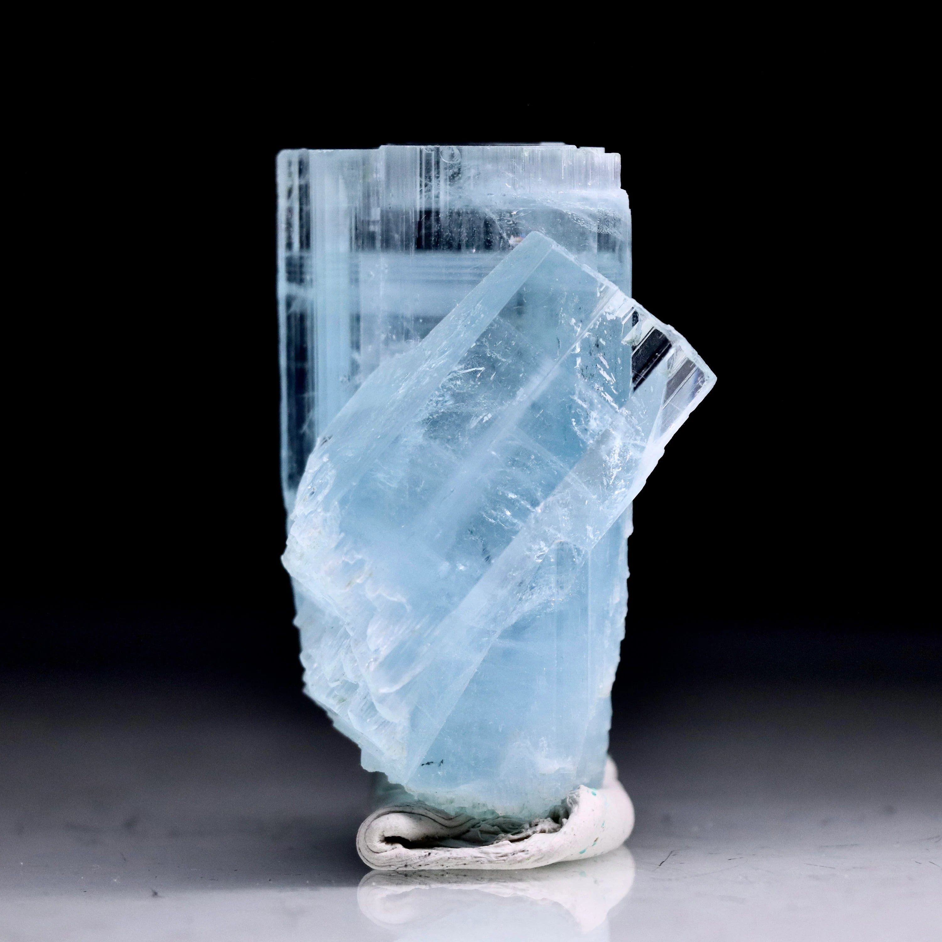 DT Natural Aquamarine Crystal | Double Terminated Raw Aquamarine Specimen from Shigar Valley, Pakistan (111.4g)