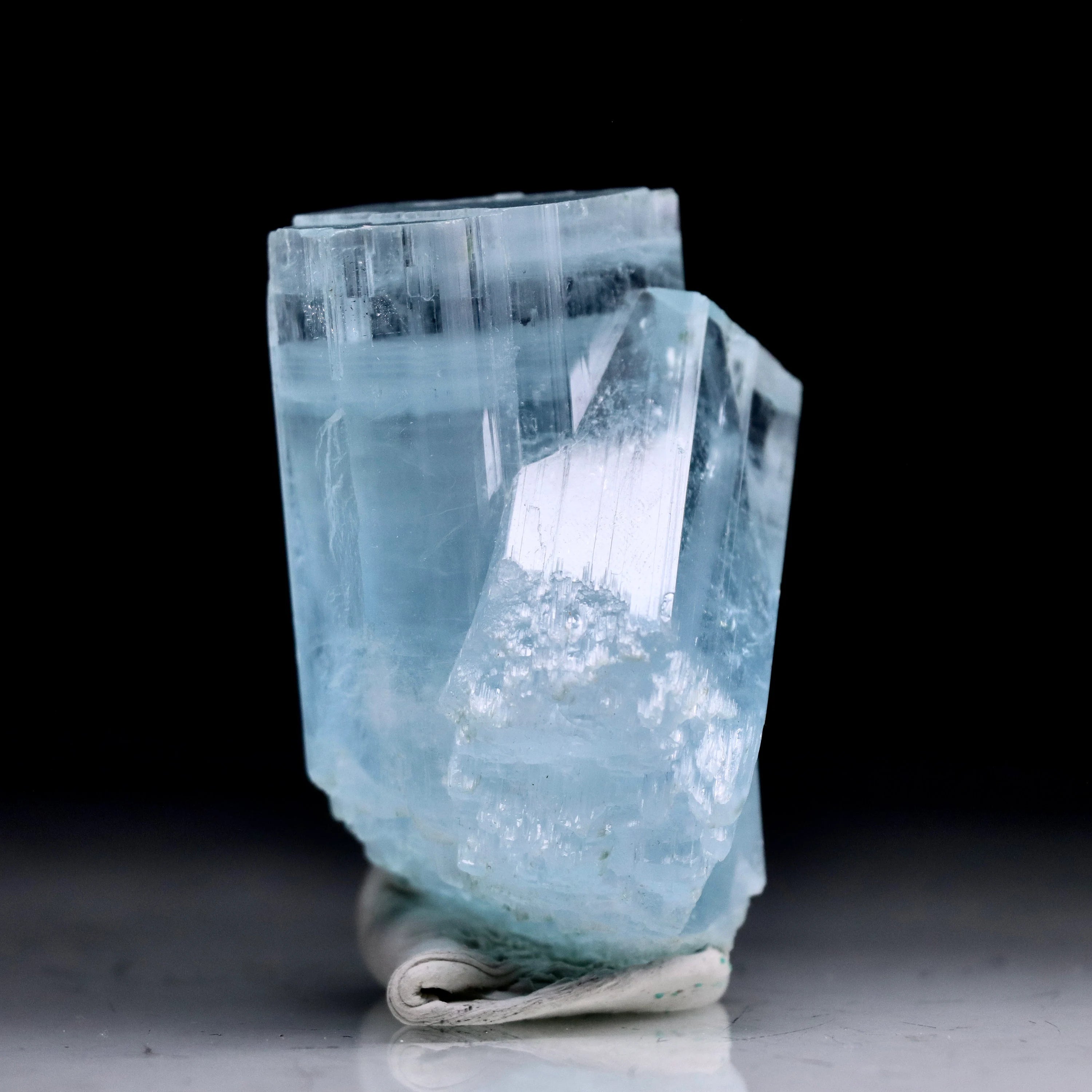 DT Natural Aquamarine Crystal | Double Terminated Raw Aquamarine Specimen from Shigar Valley, Pakistan (111.4g)