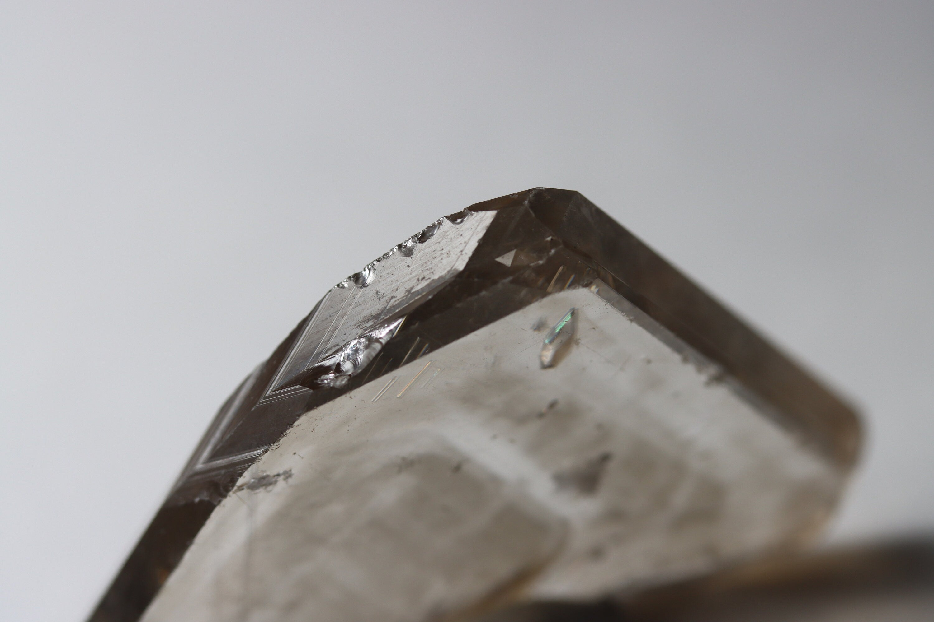 Very Rare Twinned Gem Cerussite with Phantoms & Negative Crystals | Tsumeb Mine Mineral Specimen, Namibia