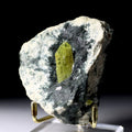 Rare Natural Chrysoberyl Crystal in Diopside Matrix | Sixling Twin Mineral Specimen from Tsitondroina, Madagascar