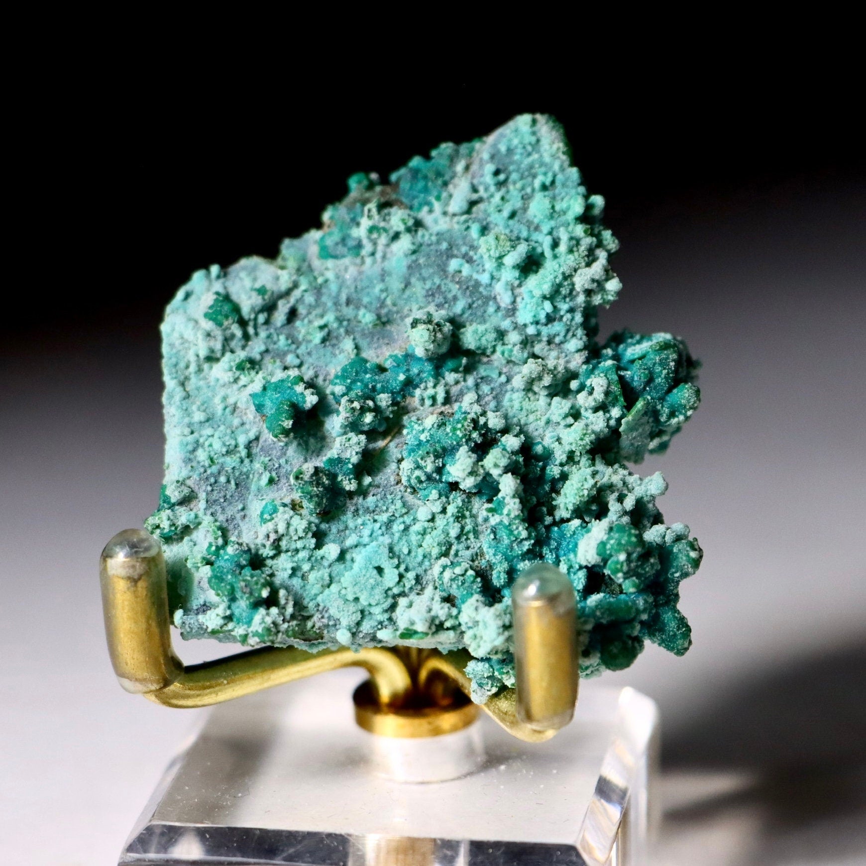 Chrysocolla on Quartz w/ Malachite | Raw Quartz Crystal Raw Crystal Natural Quartz Stone Healing Crystal Point Quartz Smokey