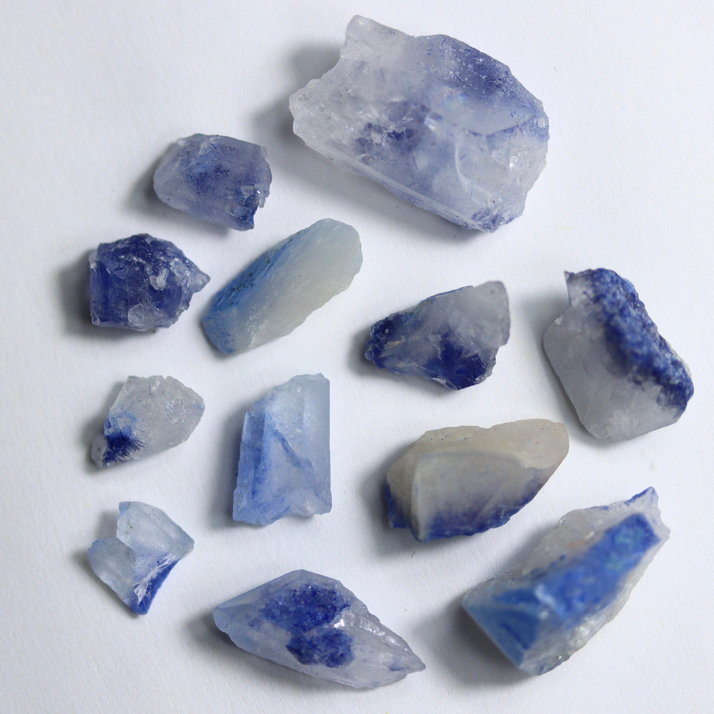 Dumortierite in Quartz Parcel  | Natural Quartz Gemstone Quartz Point Crystal Point Crystal Healing Crystal Necklace Crystal Jewelry