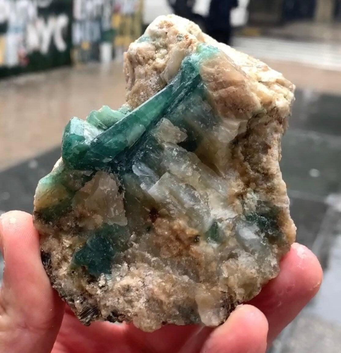 Natural Grandidierite Crystal | Extremely Rare Mineral Specimen from Southern Madagascar