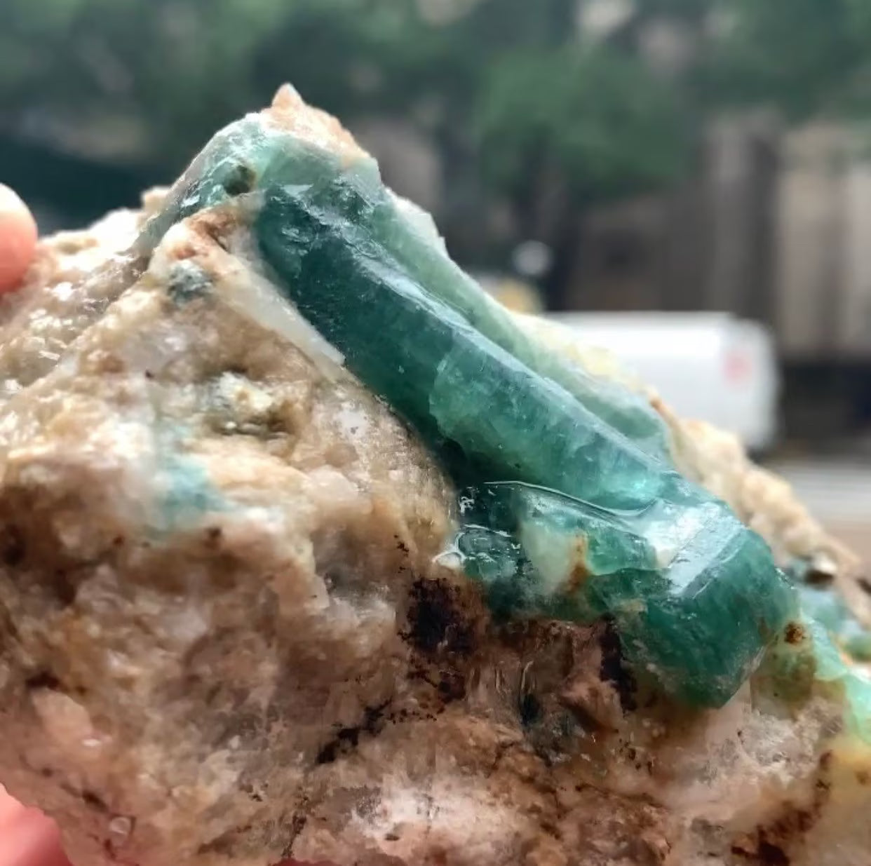 Natural Grandidierite Crystal | Extremely Rare Mineral Specimen from Southern Madagascar