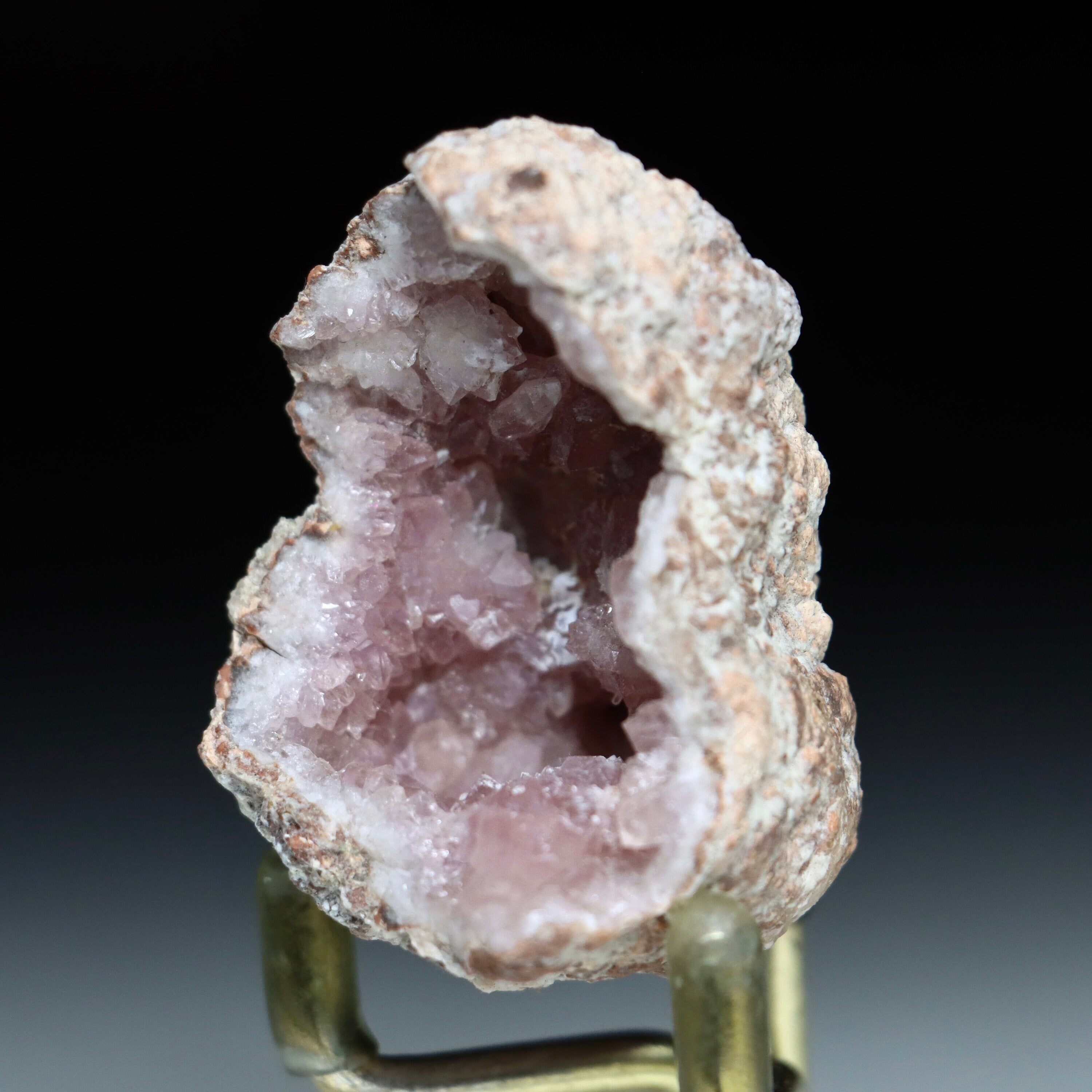 Pink Amethyst w/ Hematite Geode | Natural Amethyst Cluster Raw Crystal Specimen Amethyst Quartz Crystal Healing Crystal Geode Quartz Geode