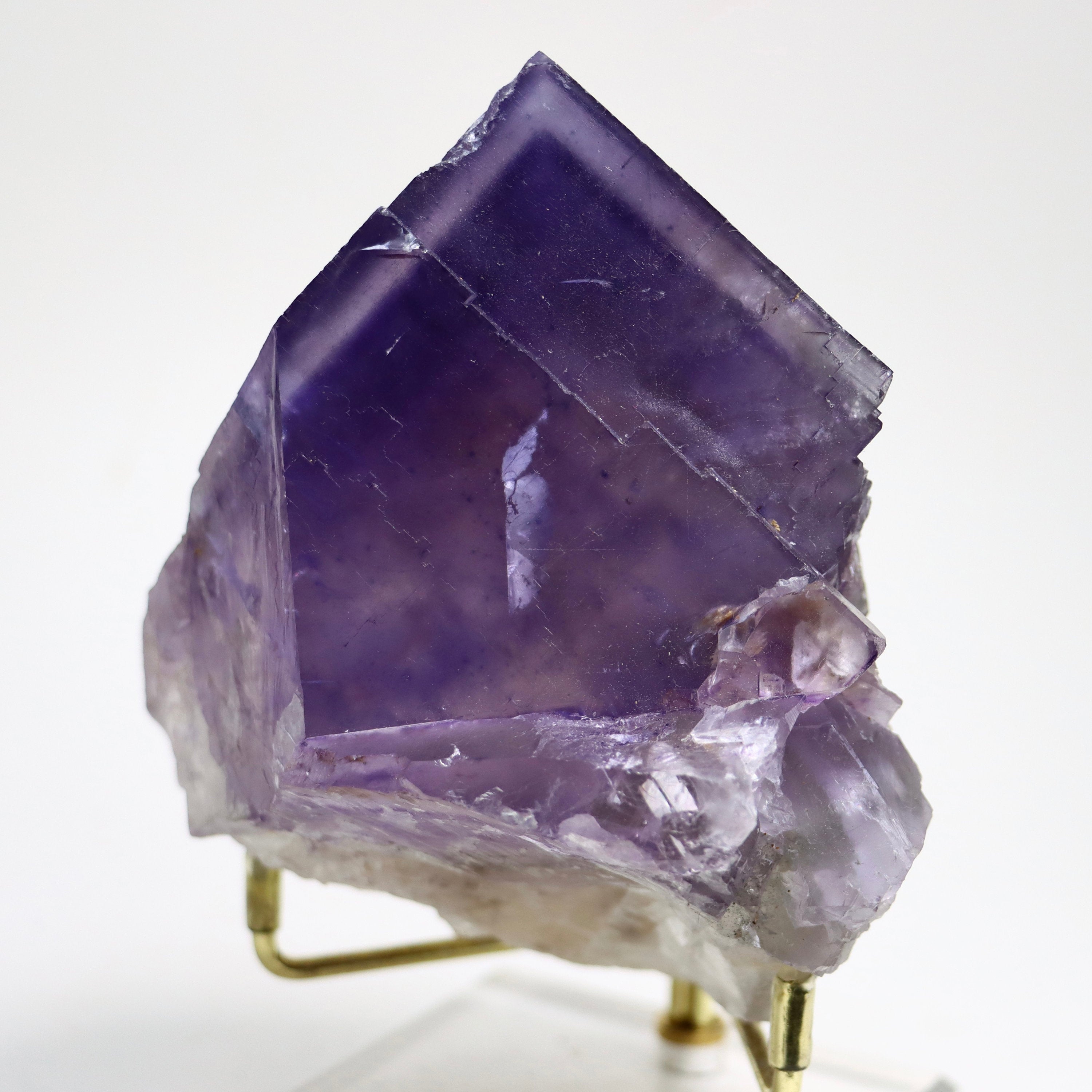 Purple Illinois Fluorite / Illinois Fluorite Crystal | Raw Flourite Stone | Mineral Specimen | Healing Crystal  Crystal Grid  Fluorite Cube