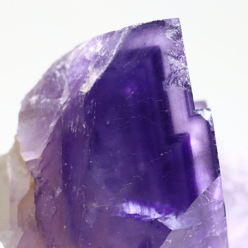 Purple Illinois Fluorite / Illinois Fluorite Crystal | Raw Flourite Stone | Mineral Specimen | Healing Crystal  Crystal Grid  Fluorite Cube