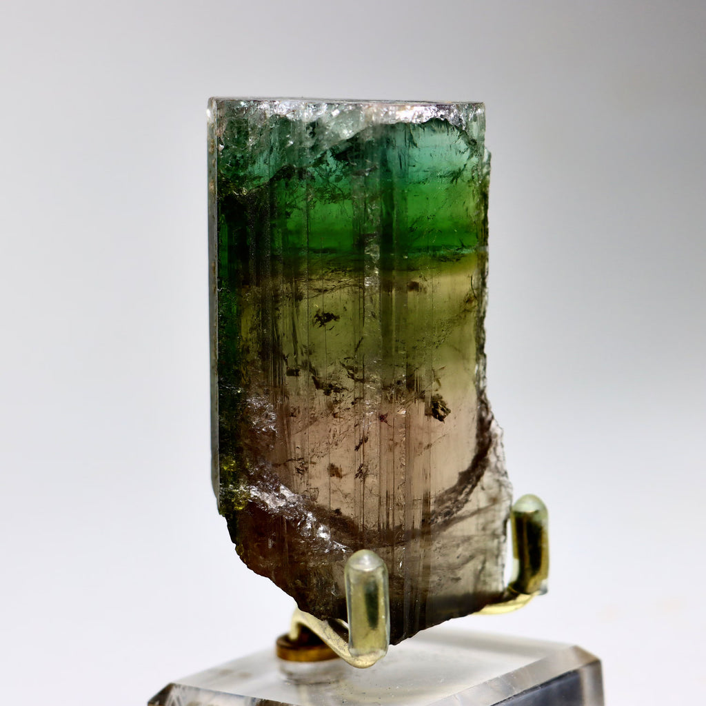 Natural Gem-Quality Rainbow Tourmaline Crystal | Pink Tourmaline Mineral Specimen from Minas Gerais, Brazil (66.75g)