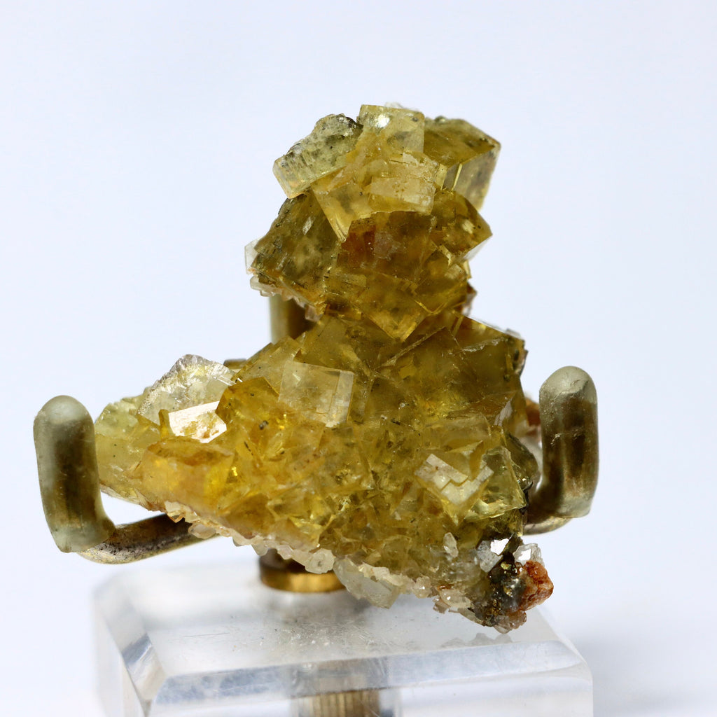 Yellow Fluorite w Barite & Dolomite | Fluorite Cluster Fluorite Crystal Purple Fluorite Natural Fluorite Cubic Fluorite Healing Crystal