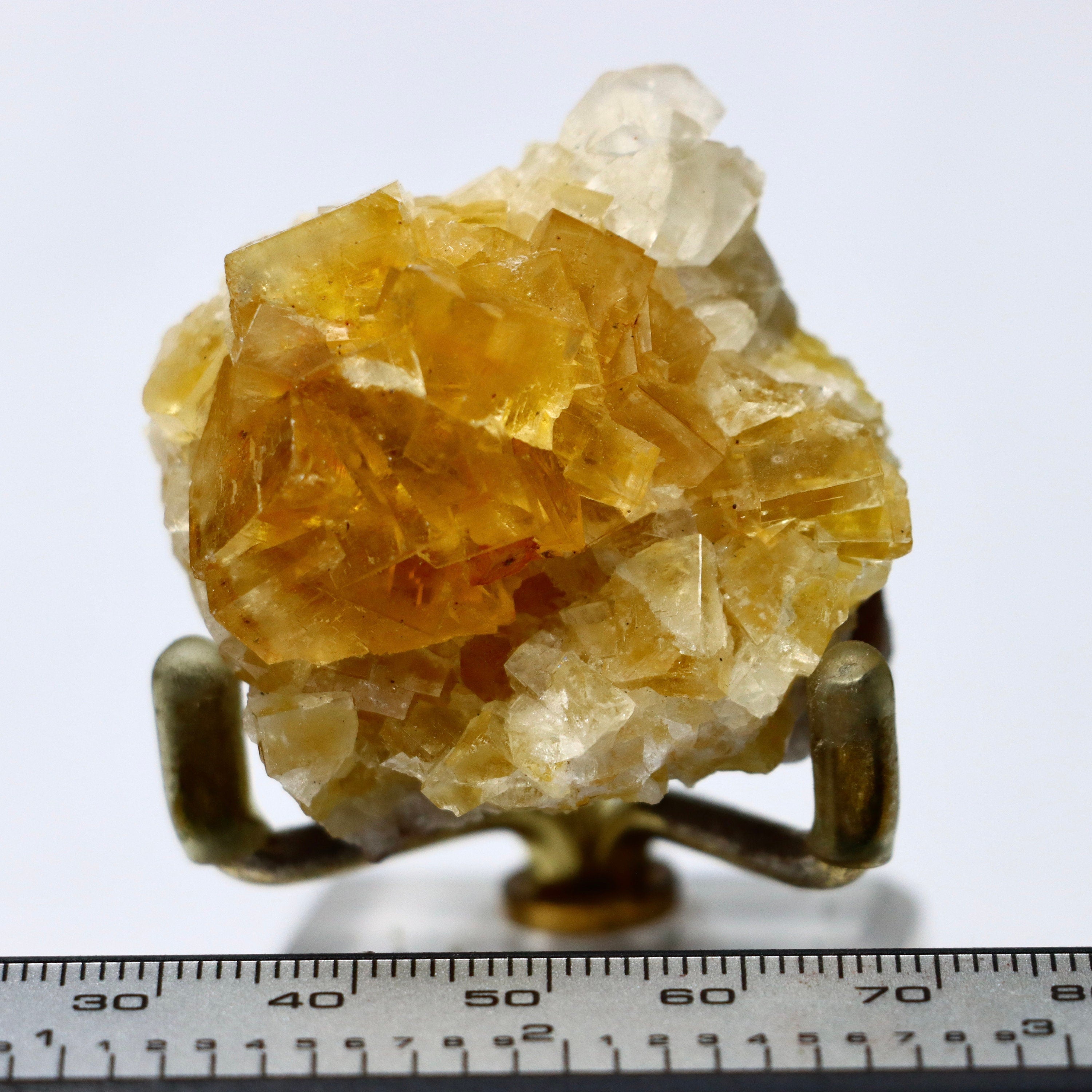 Yellow Fluorite w Calcite | Fluorite Cluster Fluorite Crystal Purple Fluorite Natural Fluorite Cubic Fluorite Healing Crystal