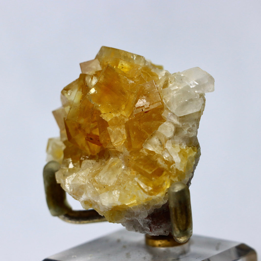 Yellow Fluorite w Calcite | Fluorite Cluster Fluorite Crystal Purple Fluorite Natural Fluorite Cubic Fluorite Healing Crystal