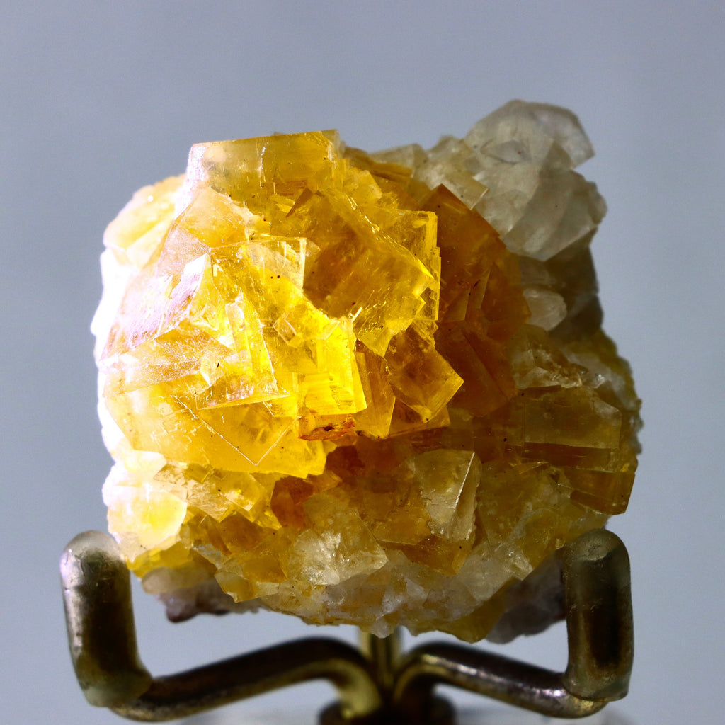 Yellow Fluorite w Calcite | Fluorite Cluster Fluorite Crystal Purple Fluorite Natural Fluorite Cubic Fluorite Healing Crystal