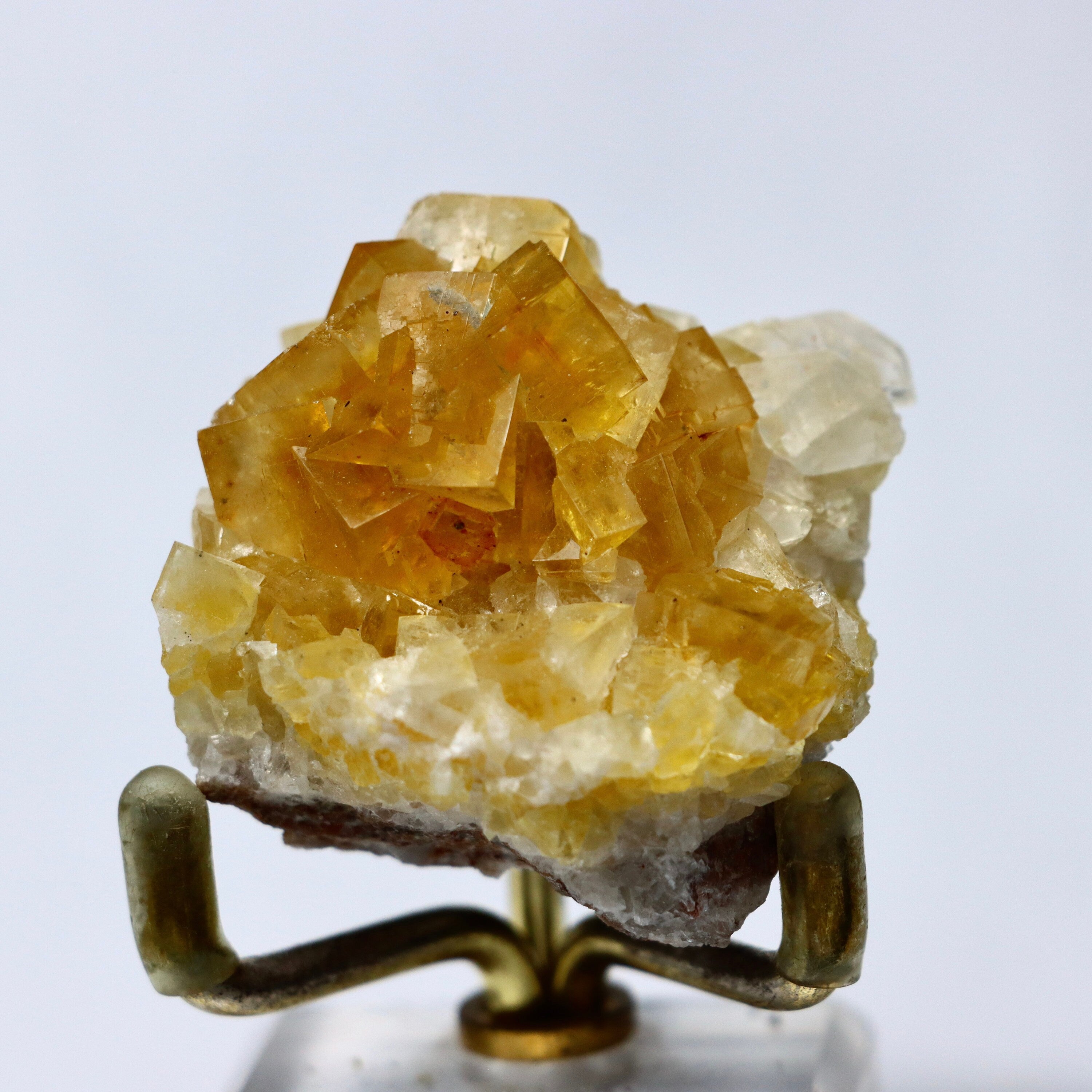 Yellow Fluorite w Calcite | Fluorite Cluster Fluorite Crystal Purple Fluorite Natural Fluorite Cubic Fluorite Healing Crystal