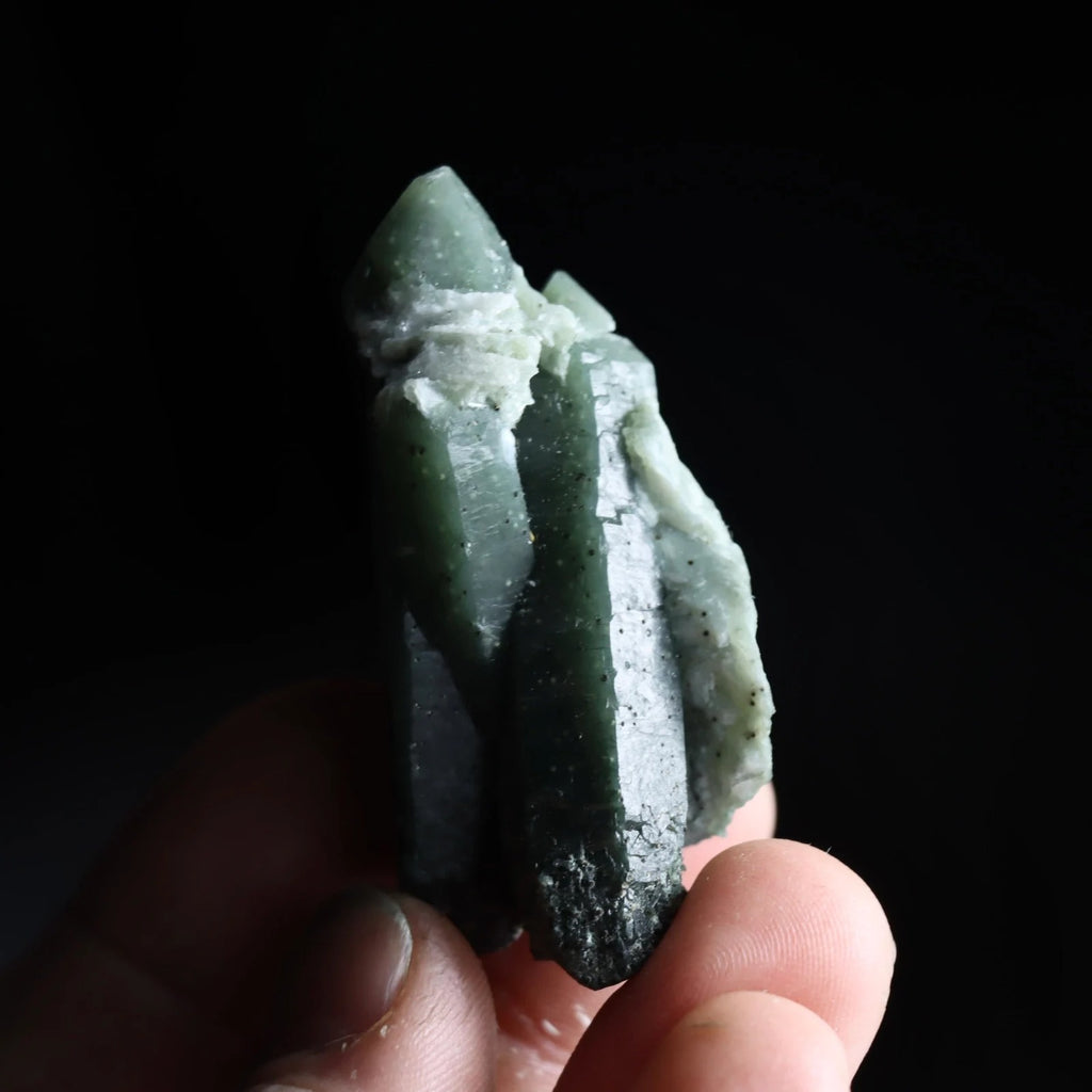 Hedenbergite in Quartz | Natural Quartz Mineral Specimen