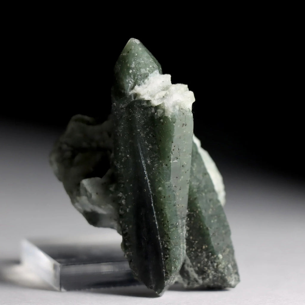 Hedenbergite in Quartz | Natural Quartz Mineral Specimen