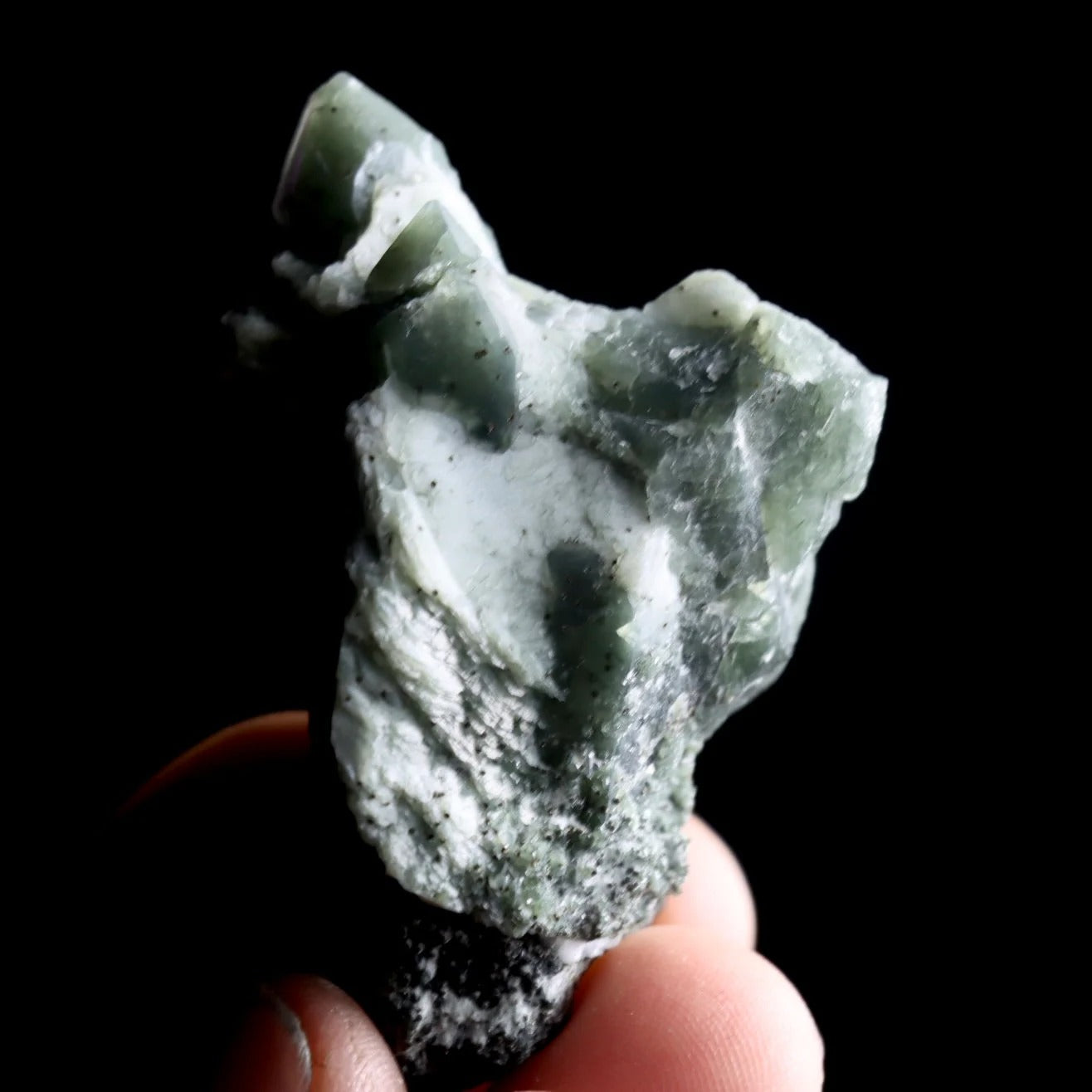 Hedenbergite in Quartz | Natural Quartz Mineral Specimen