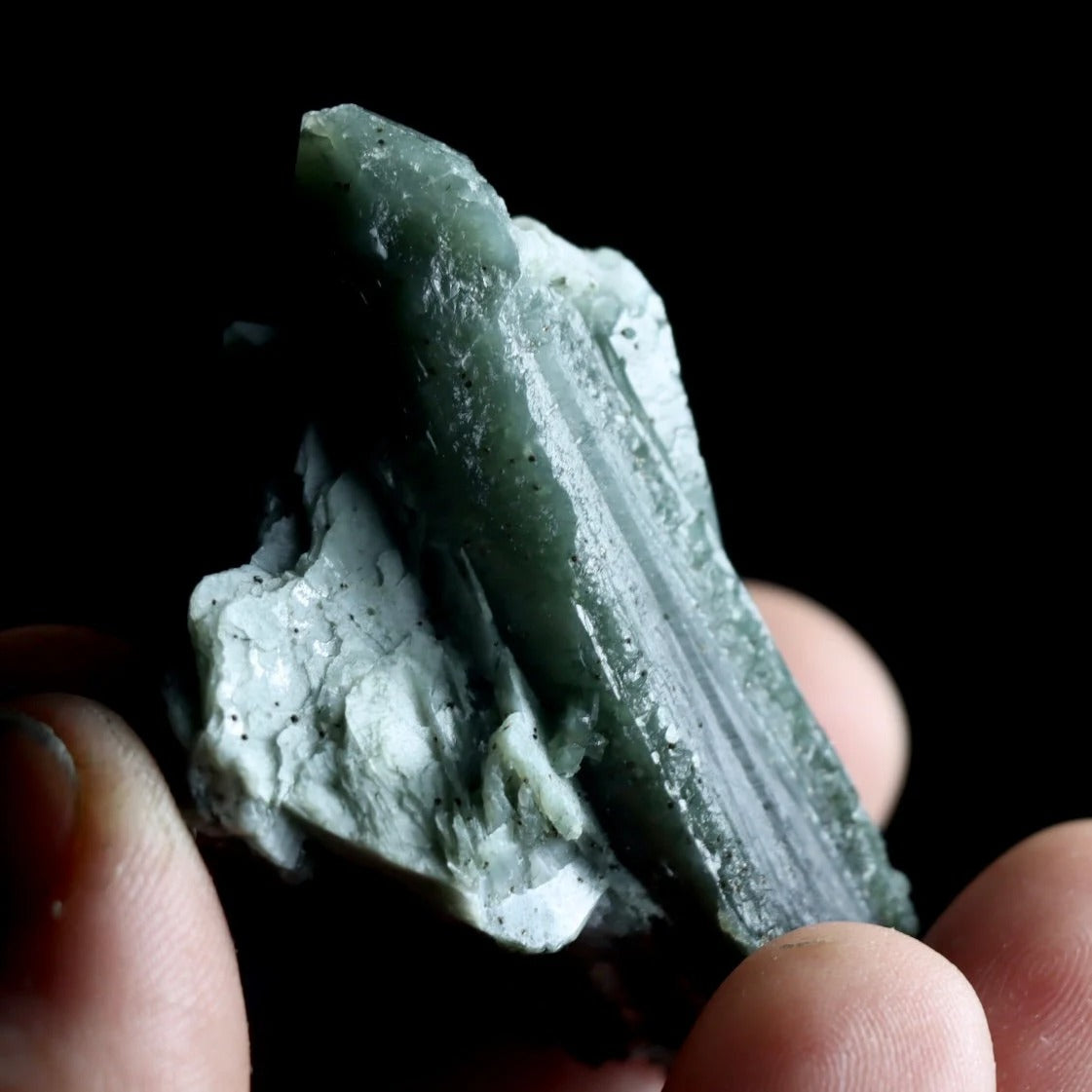 Hedenbergite in Quartz | Natural Quartz Mineral Specimen