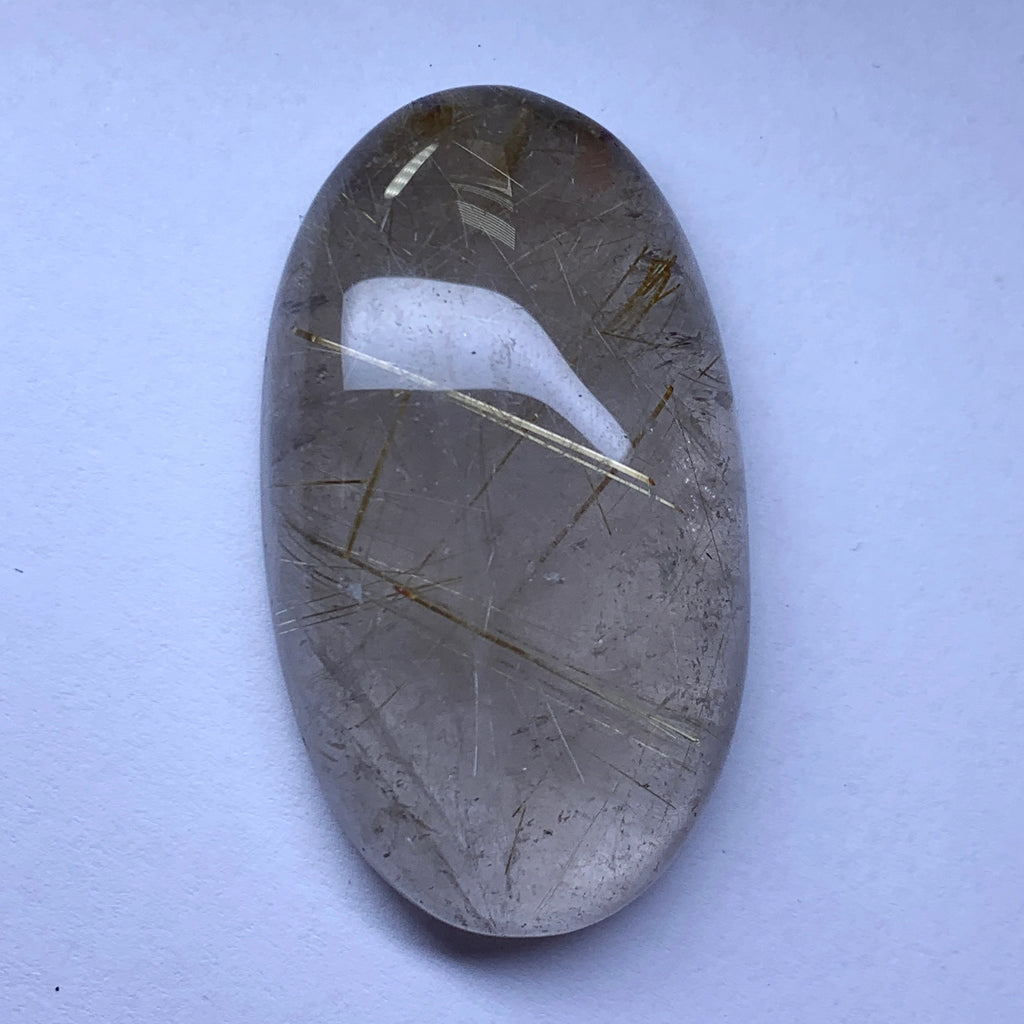 Golden Rutile Quartz Cabochon | Natural Rutile Quartz