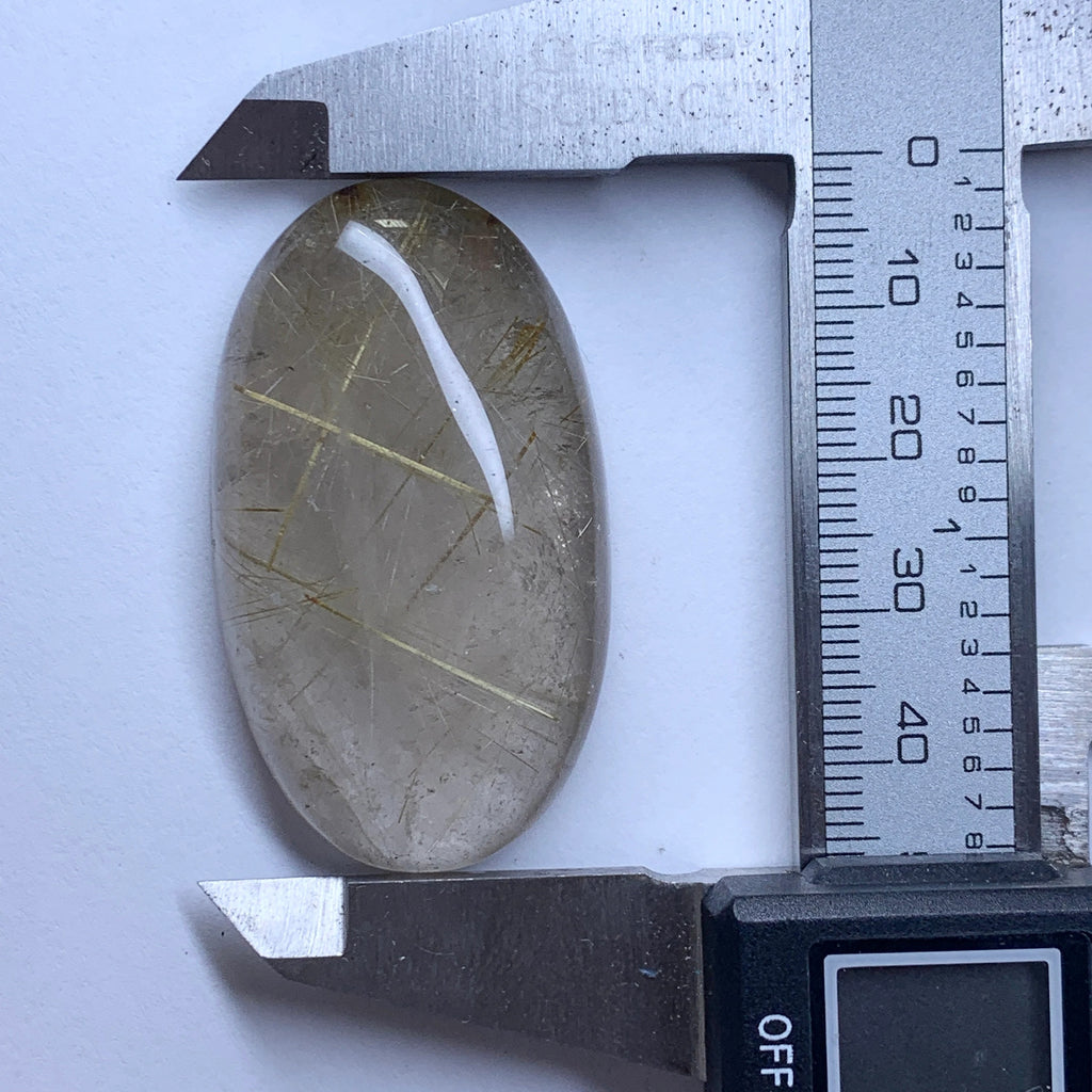 Golden Rutile Quartz Cabochon | Natural Rutile Quartz
