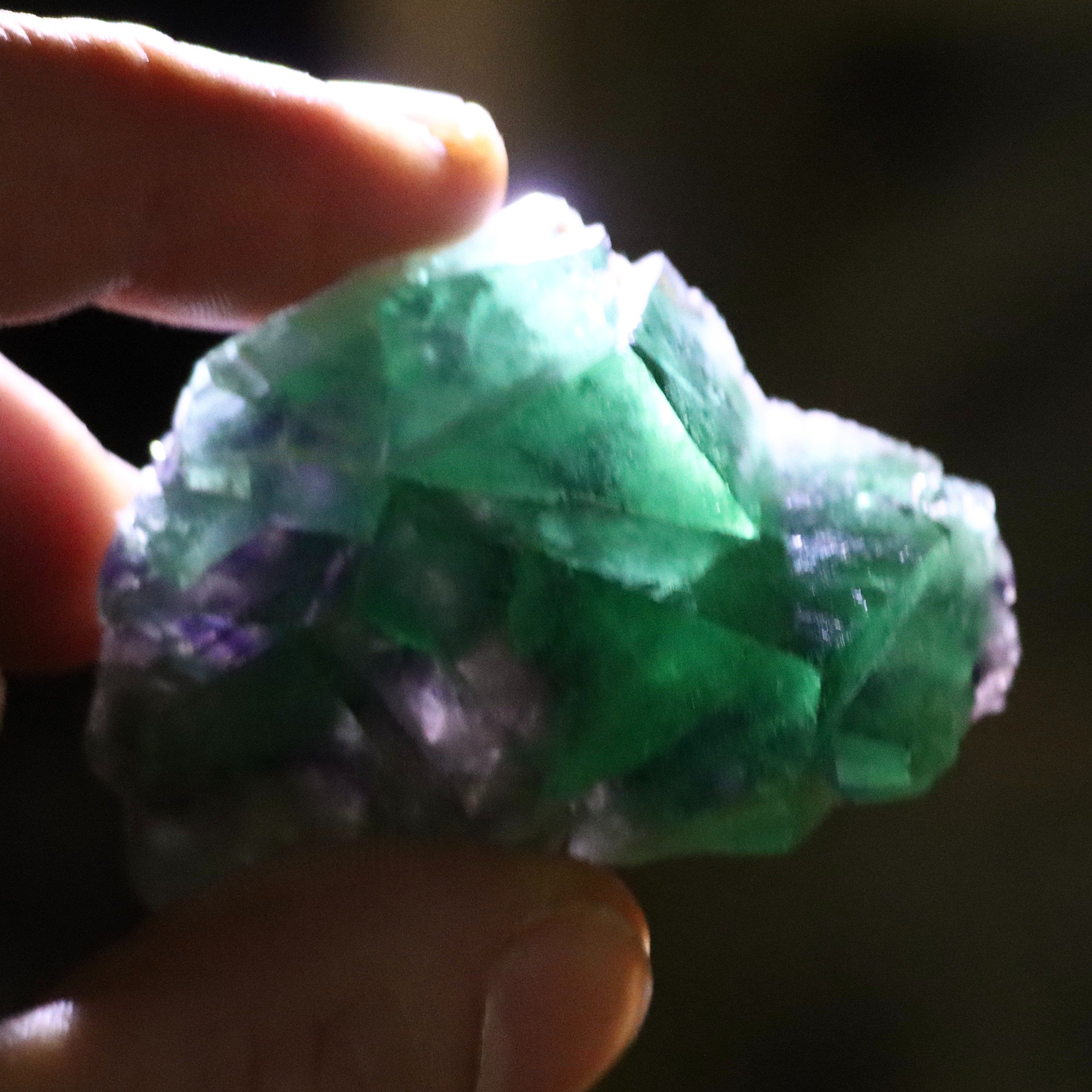 Green & Purple Phantom Fluorite | Yindu Inner Mongolia