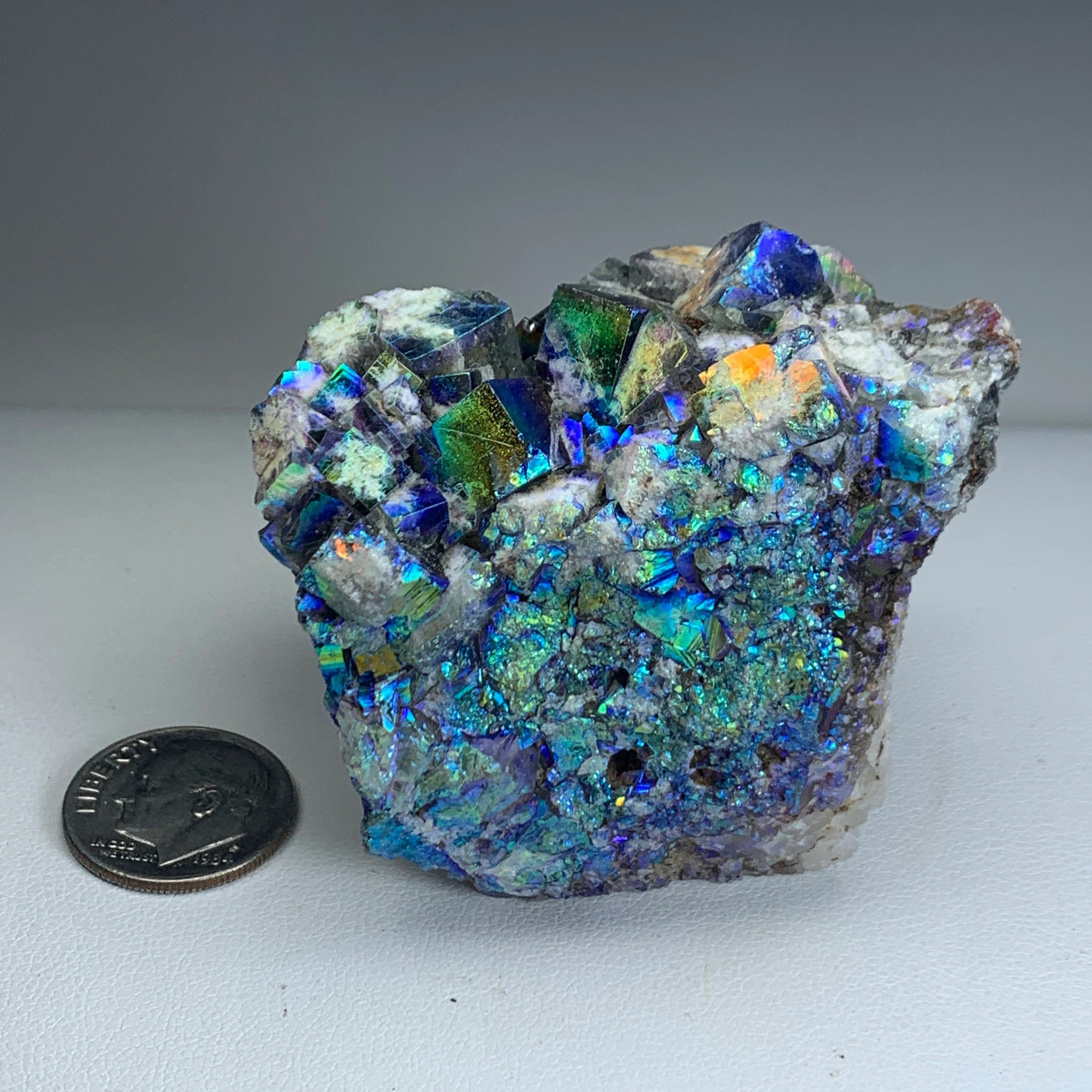 Flame Fluorite with Aura | Diana Maria Mine