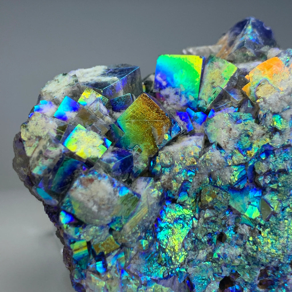 Flame Fluorite with Aura | Diana Maria Mine