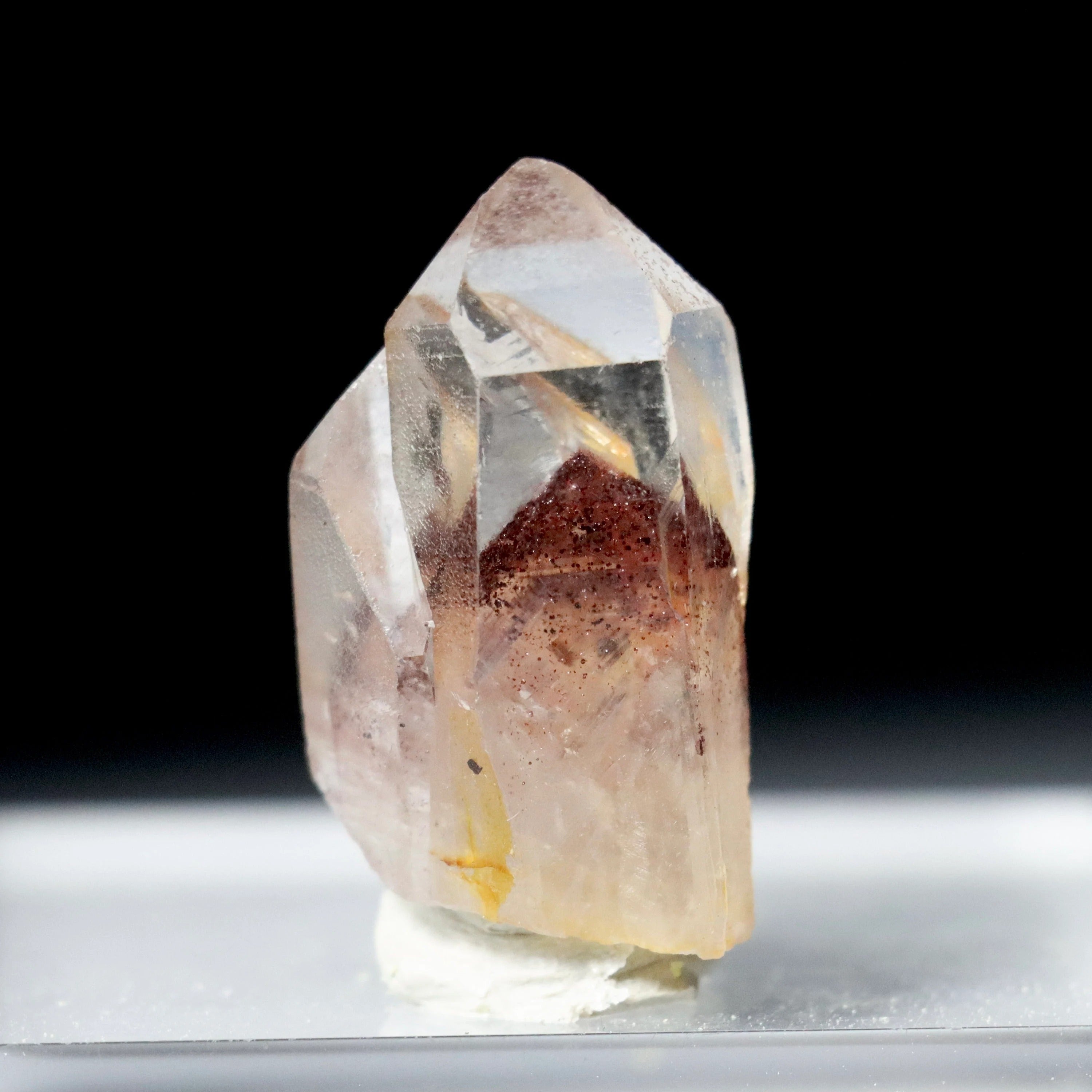 Hematite Phantom Quartz | Indian Quartz Crystal