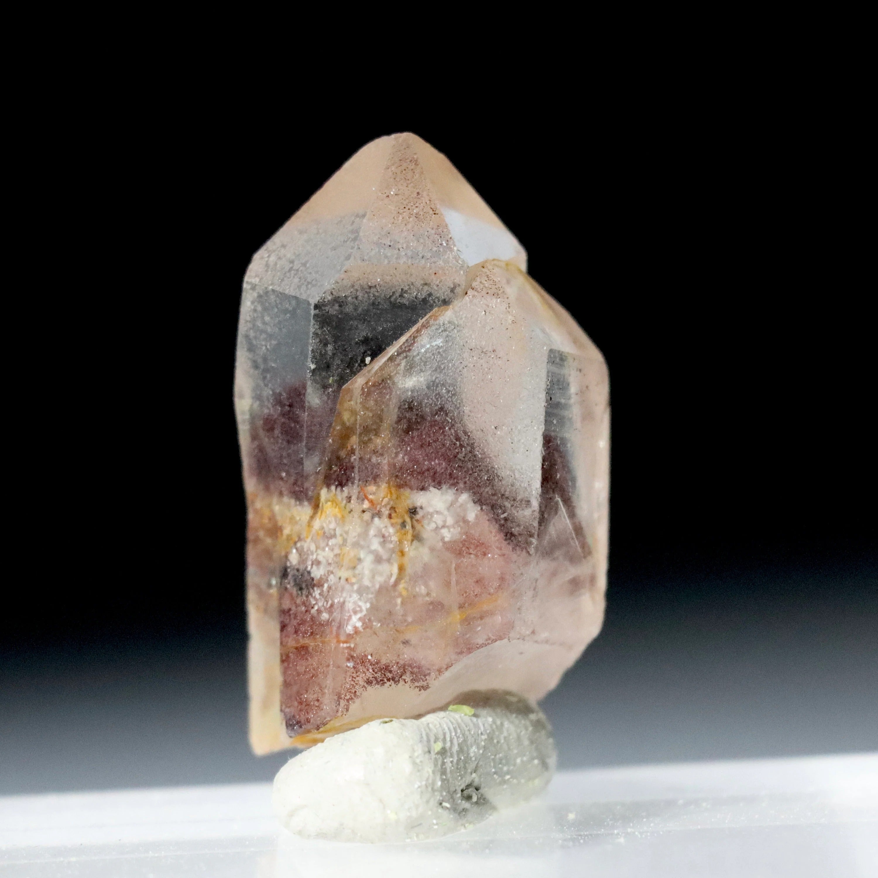 Hematite Phantom Quartz | Indian Quartz Crystal