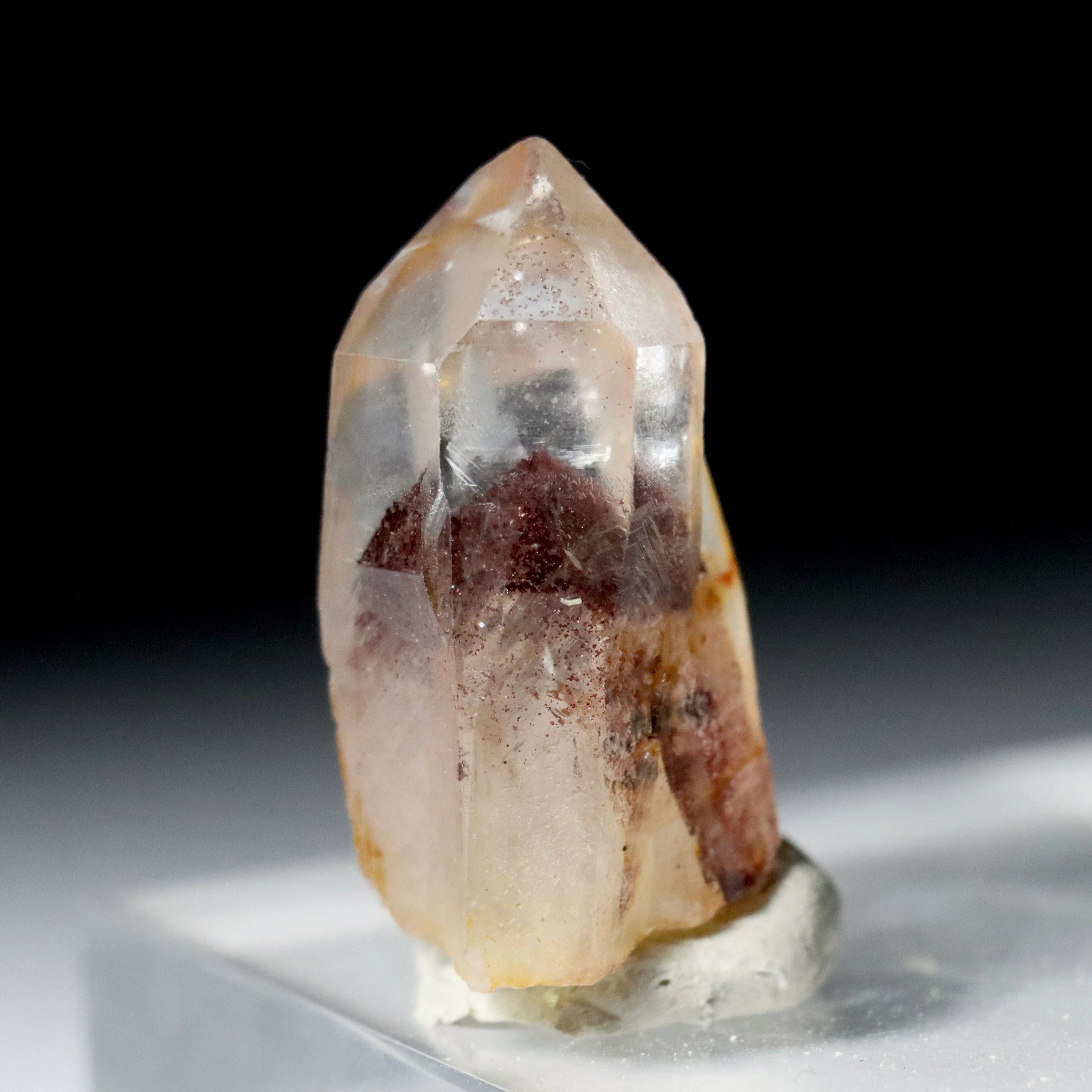 Hematite Phantom Quartz | Indian Quartz Crystal