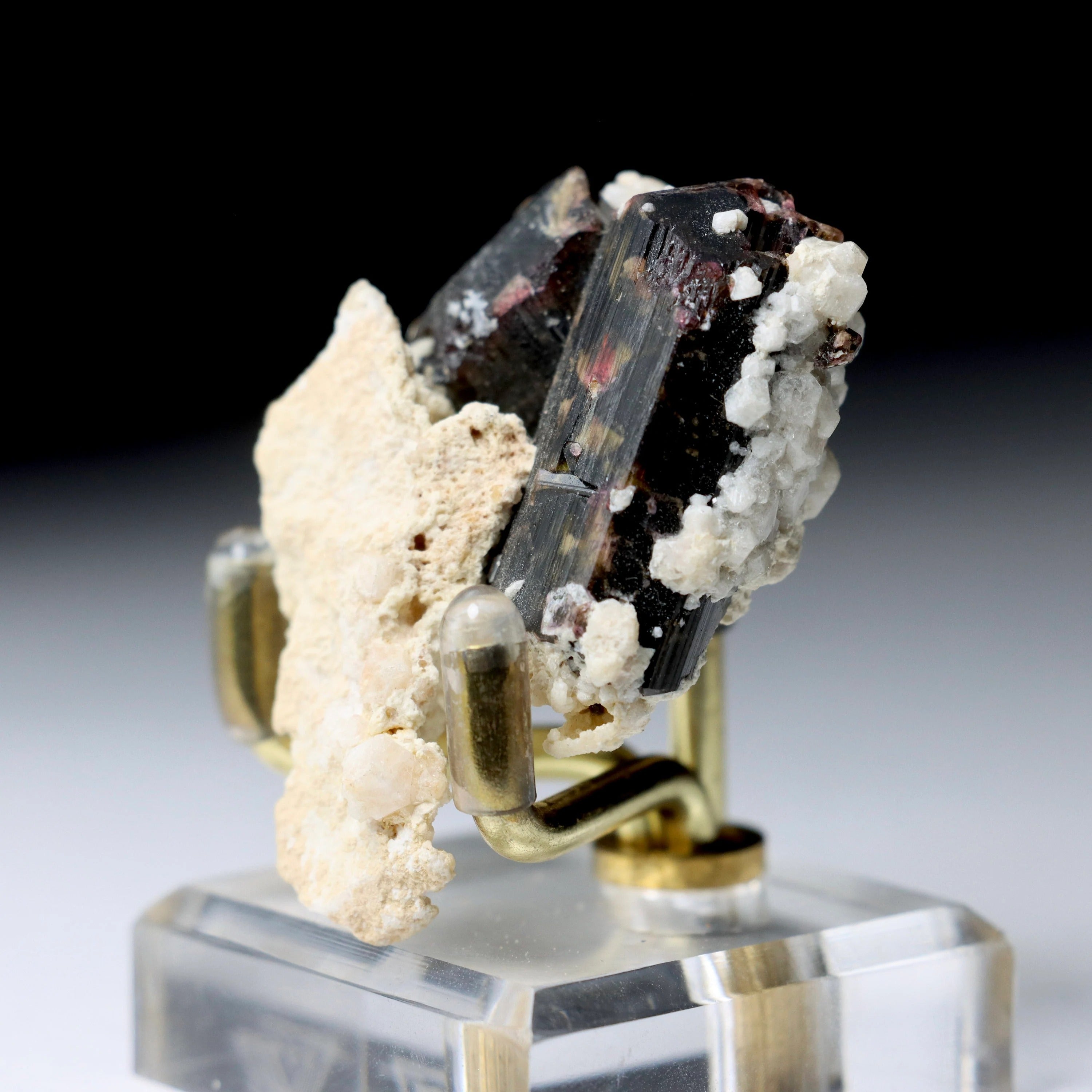 Liddicoatite Tourmaline on Matrix | Madagascar