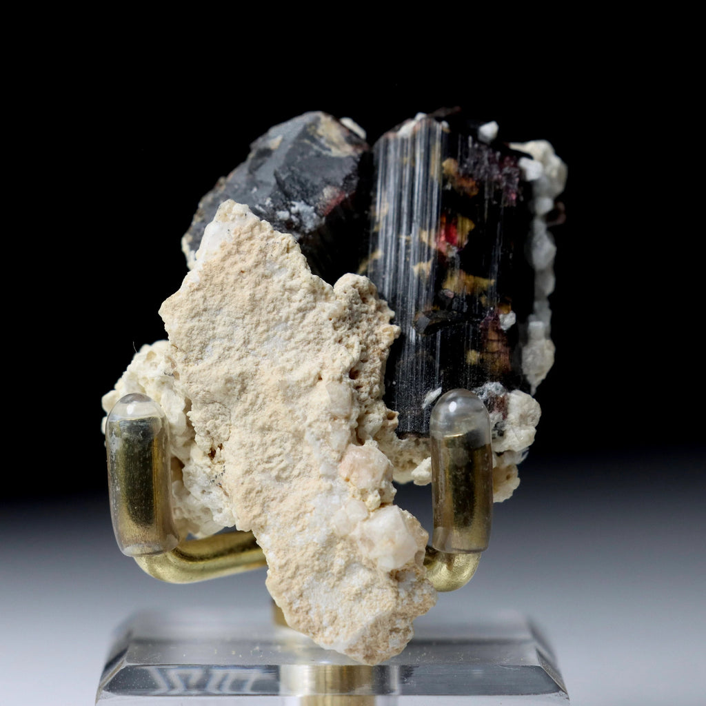 Liddicoatite Tourmaline on Matrix | Madagascar