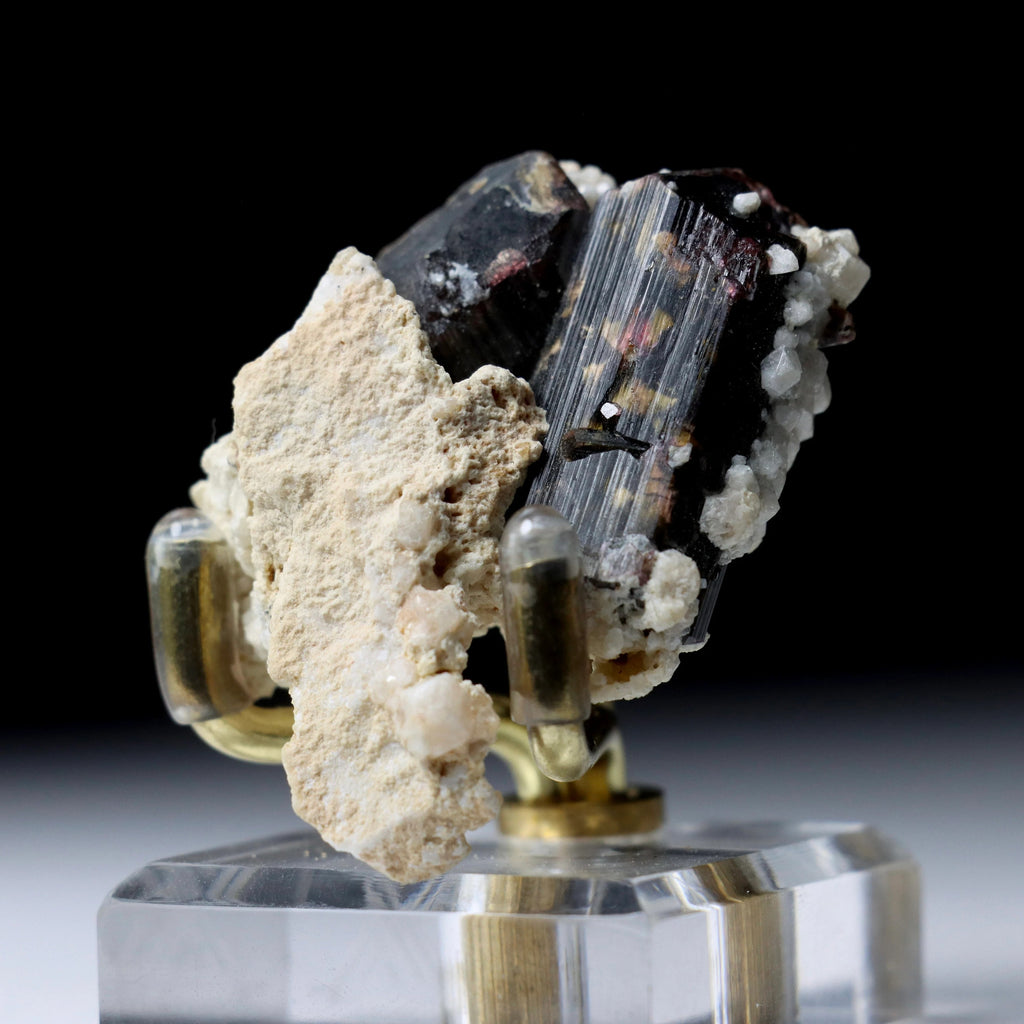 Liddicoatite Tourmaline on Matrix | Madagascar