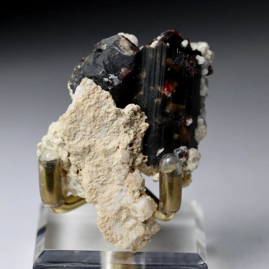 Liddicoatite Tourmaline on Matrix | Madagascar