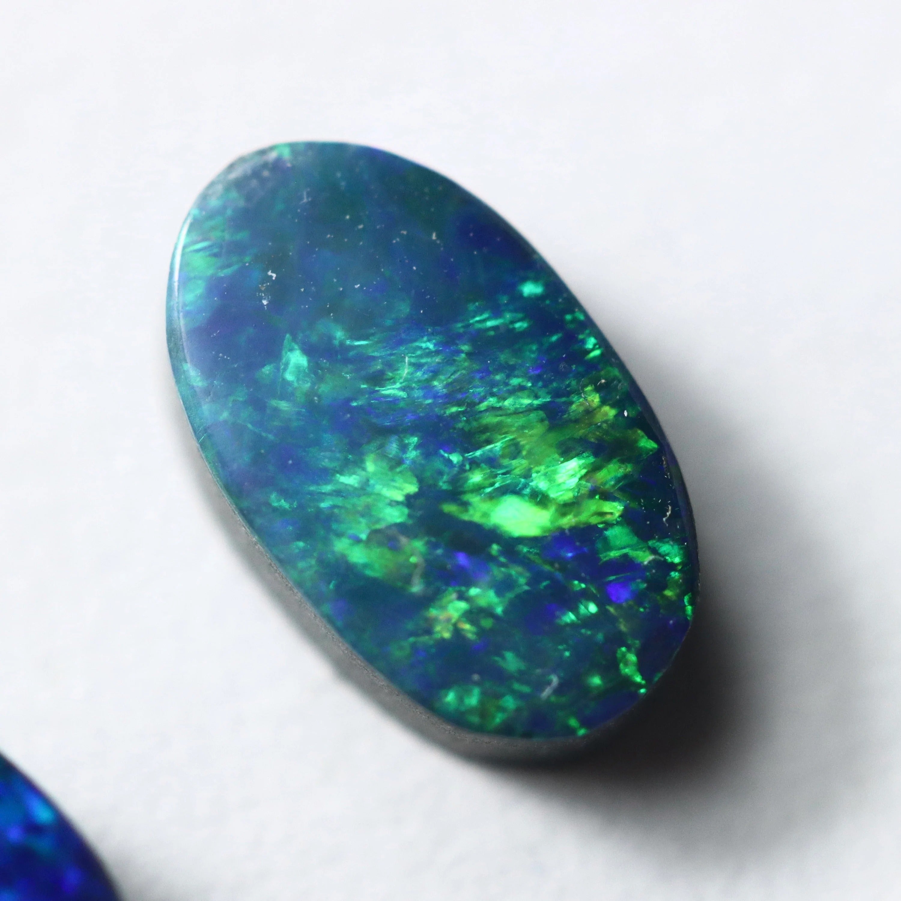 Australian Black Opal Doublet | Large Cabochon