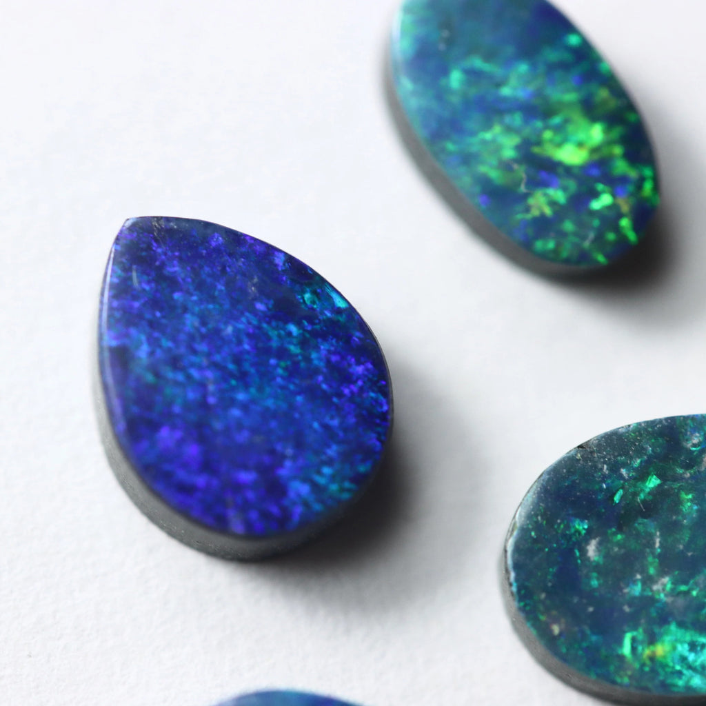 Australian Black Opal Doublet | Large Cabochon