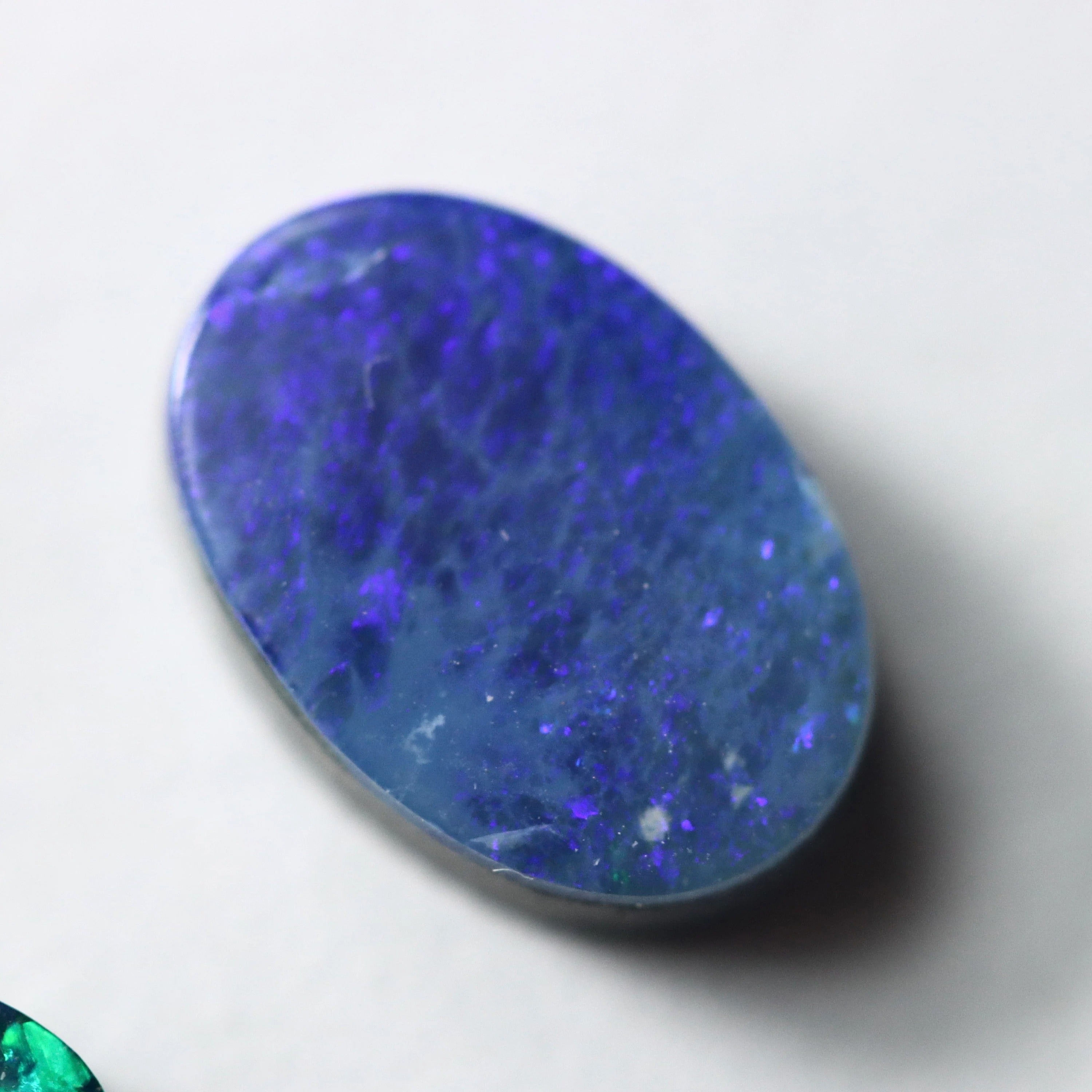 Australian Black Opal Doublet | Large Cabochon
