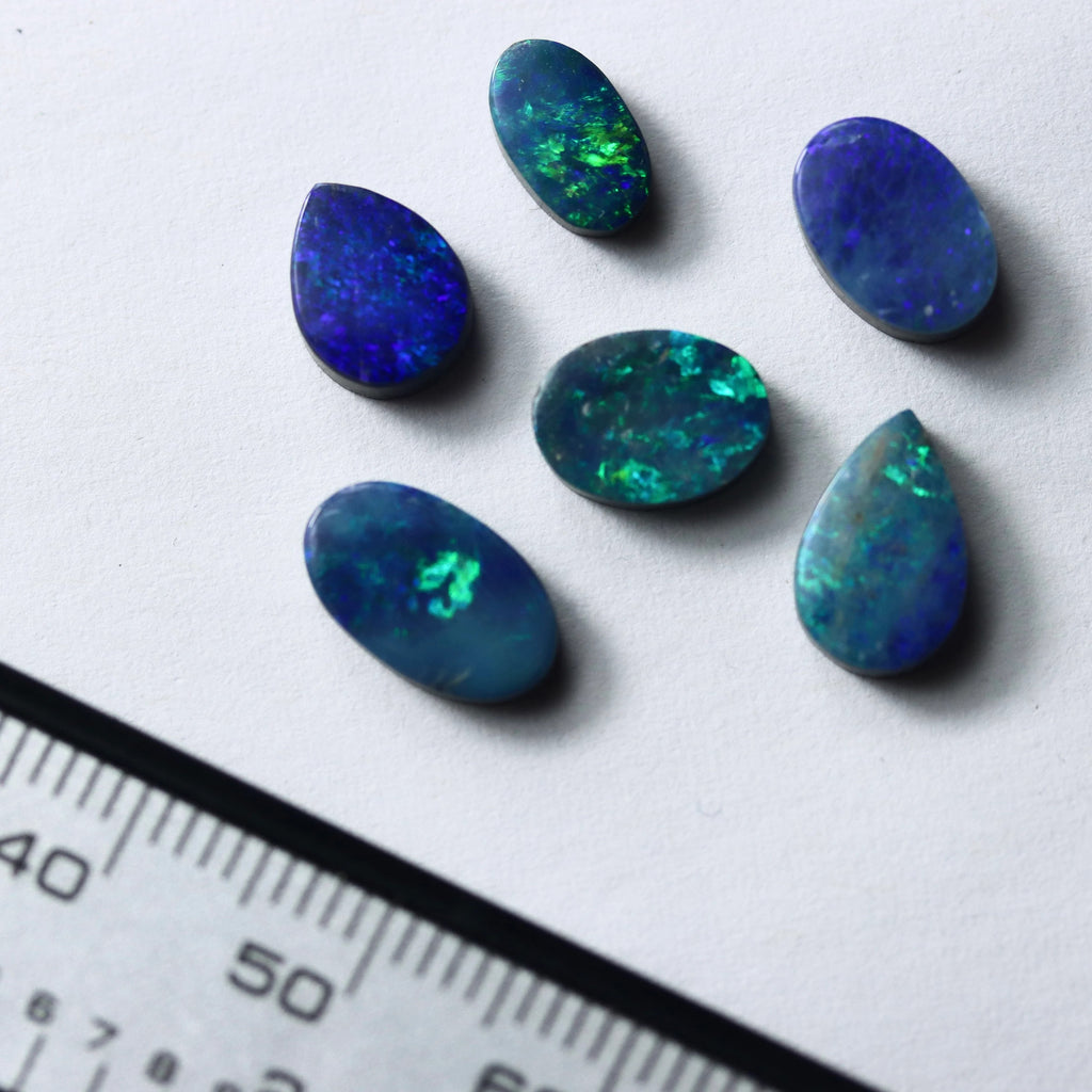 Australian Black Opal Doublet | Large Cabochon