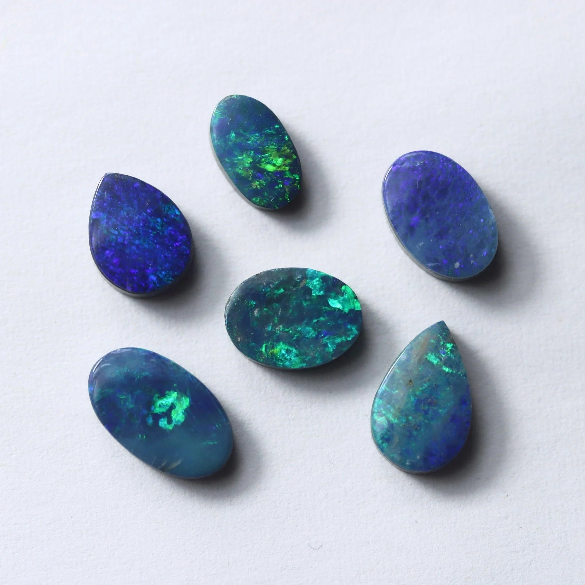 Australian Black Opal Doublet | Large Cabochon