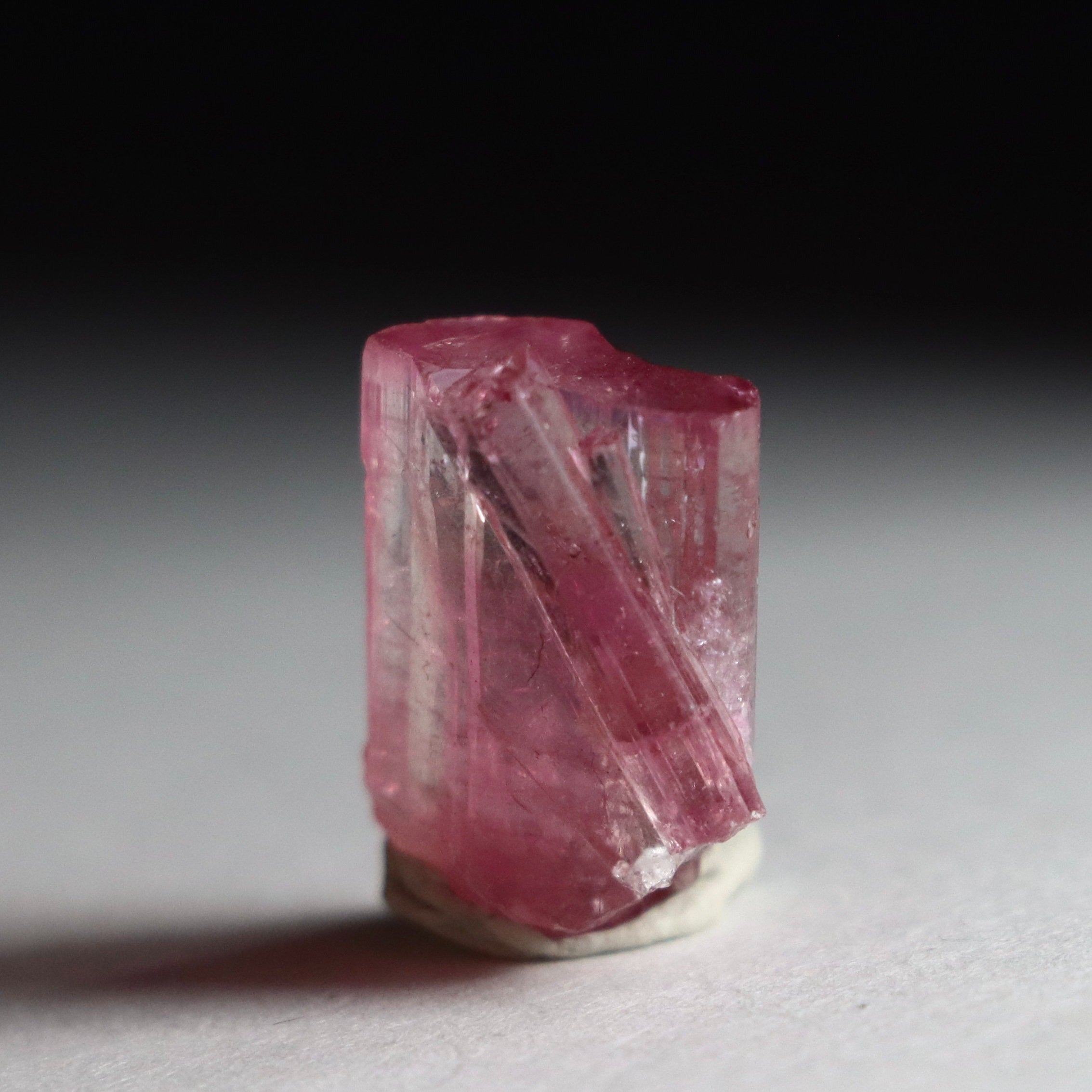Rubellite Tourmaline Crystal | Natural Pink Tourmaline | Raw Tourmaline Mineral Specimen from Brazil