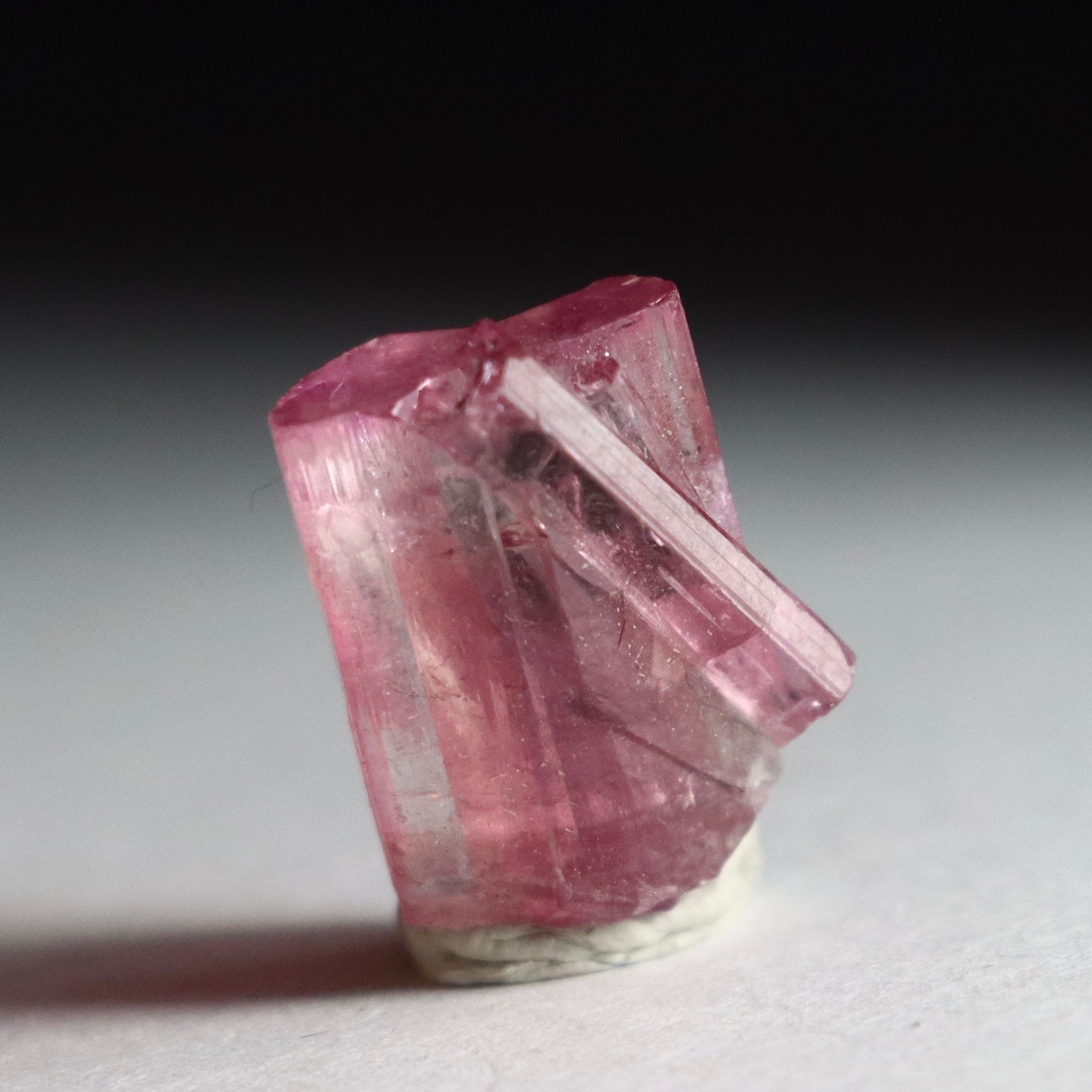 Rubellite Tourmaline Crystal | Natural Pink Tourmaline | Raw Tourmaline Mineral Specimen from Brazil