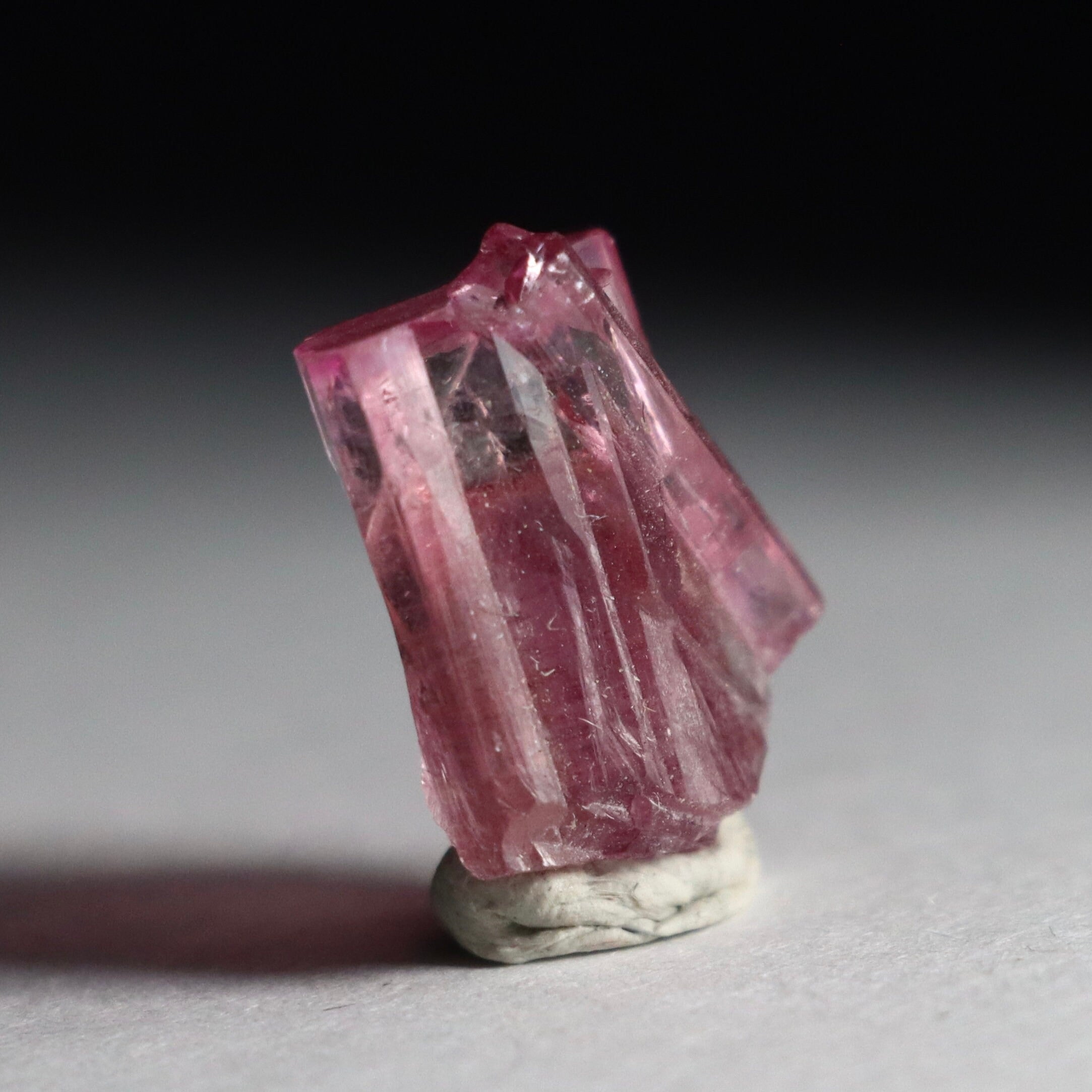 Rubellite Tourmaline Crystal | Natural Pink Tourmaline | Raw Tourmaline Mineral Specimen from Brazil