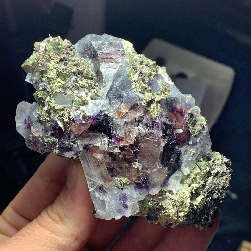 Phantom Fluorite with Pyrite | Inner Mongolia