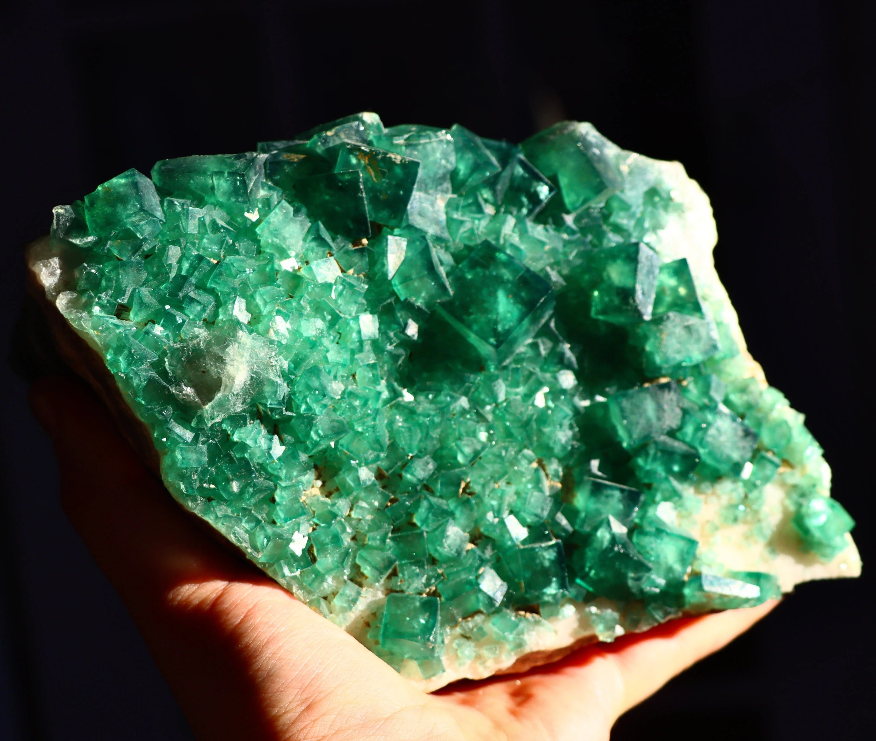 Double Sided Green Fluorite | Natural Fluorite Crystal