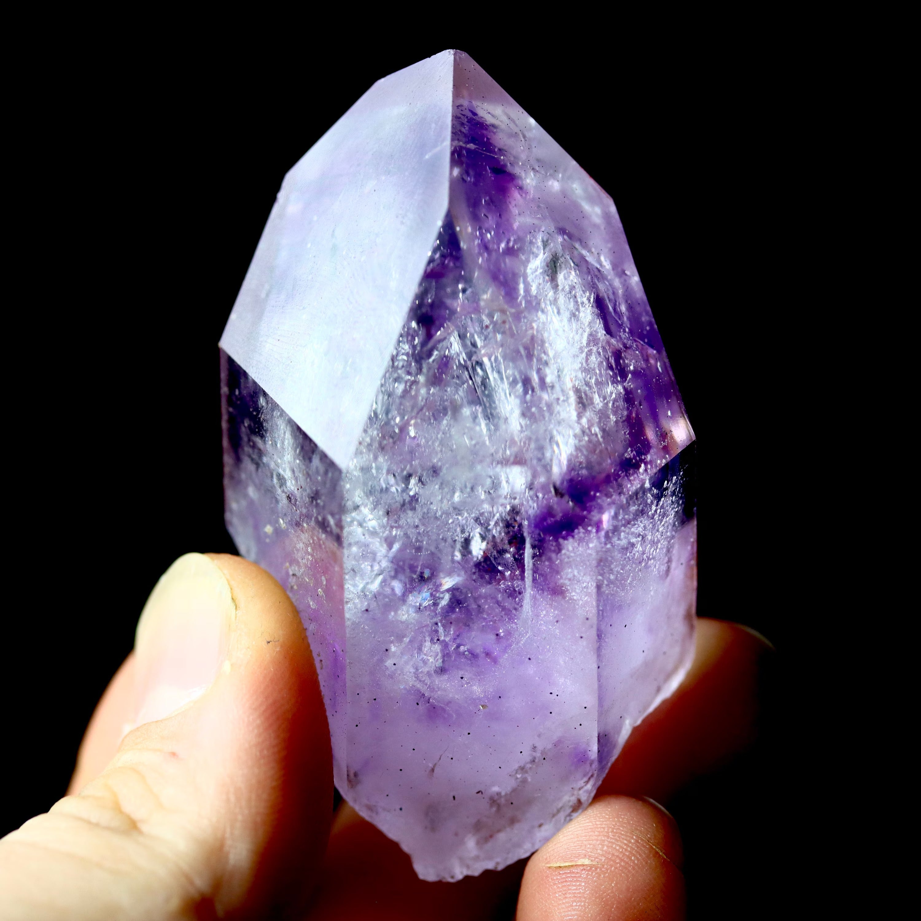 Multiple Enhydro Phantom Brandberg Amethyst Crystal | Natural Amethyst from Namibia