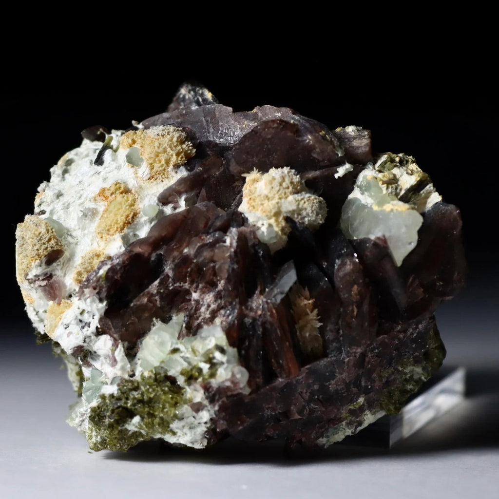Axinite with Epidote & Tourmaline | Pakistan