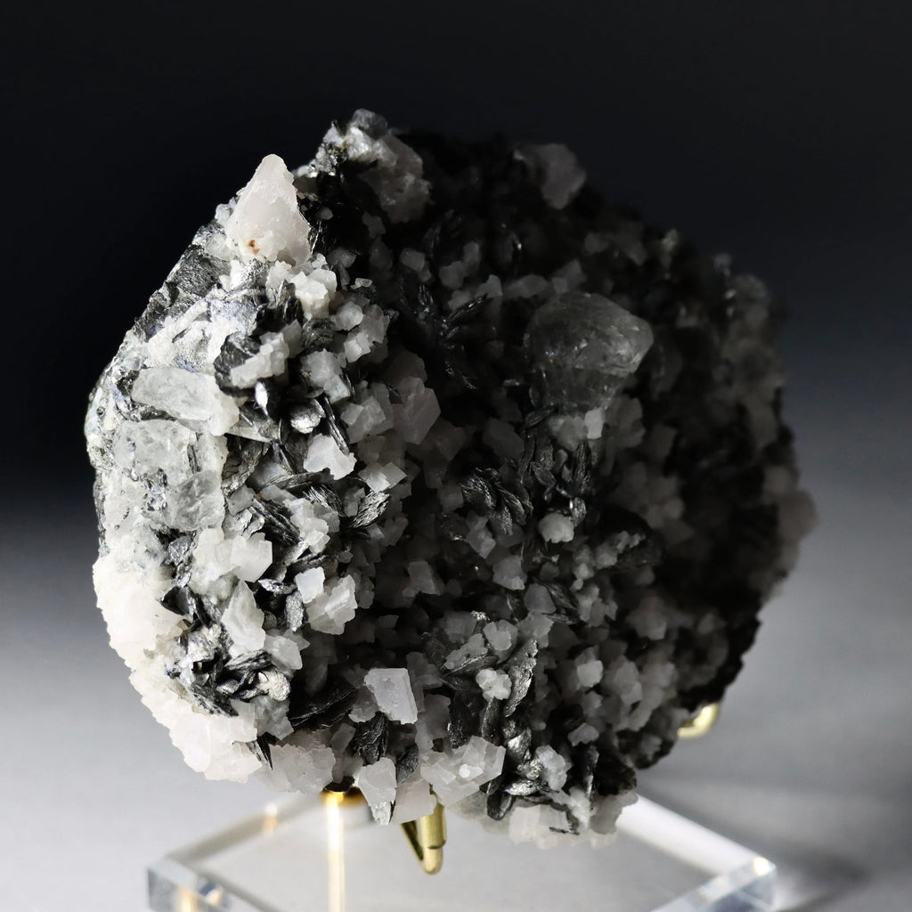 Fluorite with Arsenopyrite | Natural Fluorite Crystal Mineral Specimen