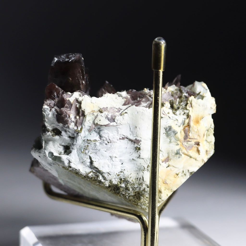 Axinite with Epidote and Adularia