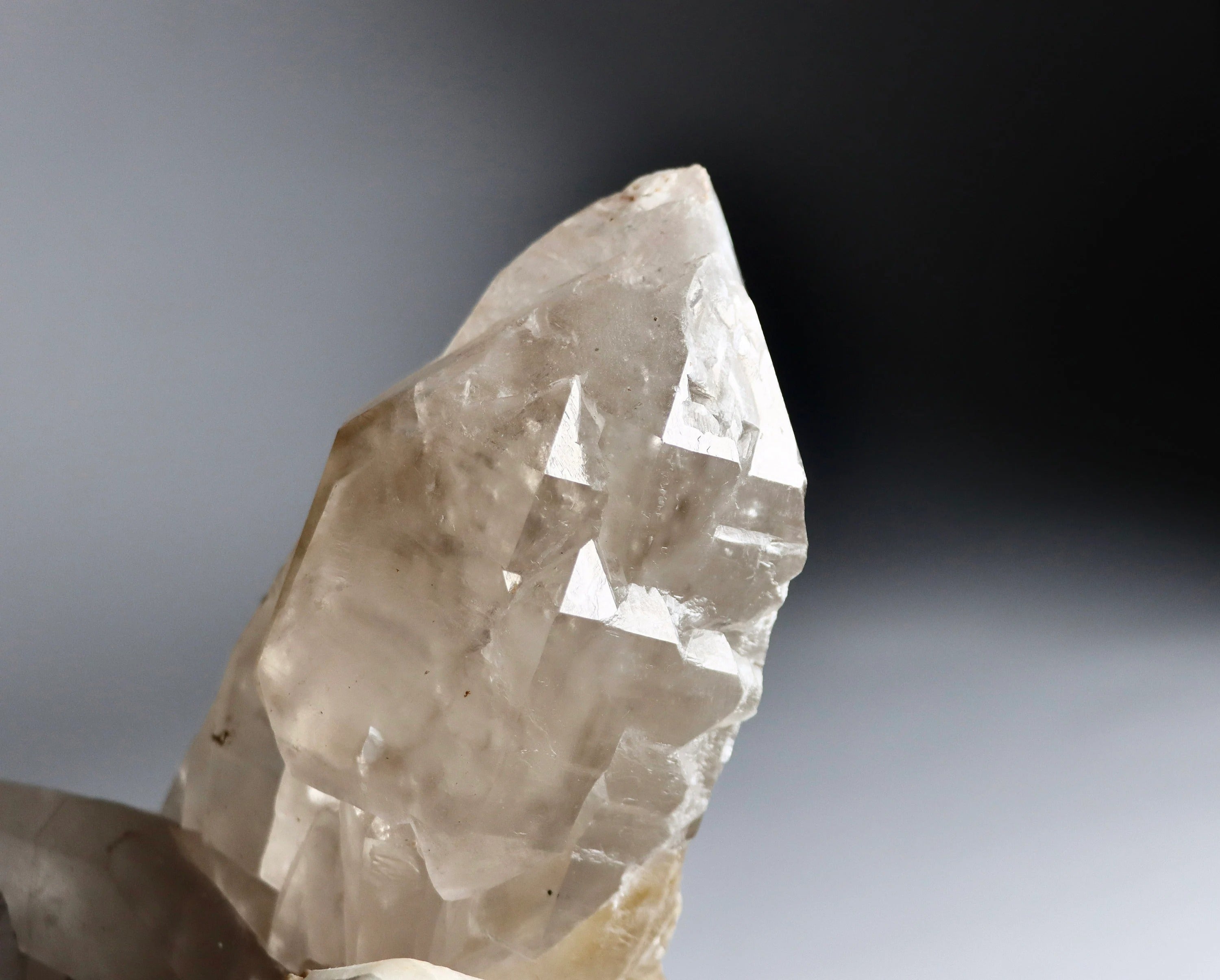 Smoky Quartz with Microcline | Natural Smoky Quartz Point from Smoky Hawk Claim, Colorado, USA