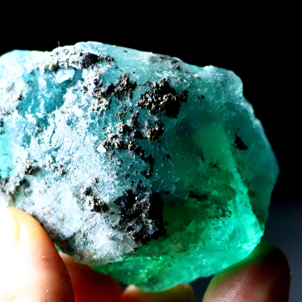 Rare Green Octahedral Fluorite | Natural Fluorite Crystal from Cerro de Pasco, Peru