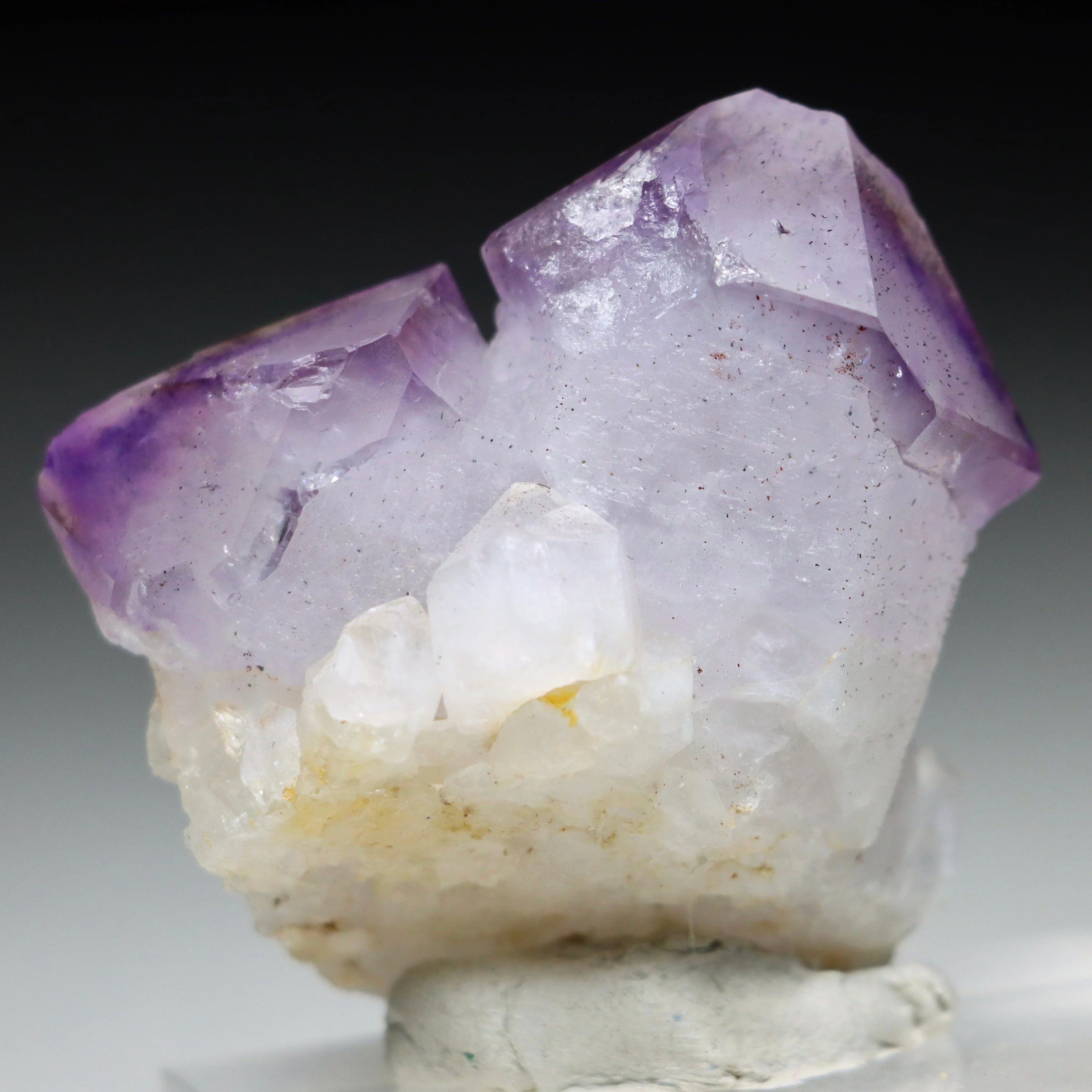 Japan Law Twin Amethyst Scepter | Natural Amethyst Quartz Crystal from Marovaolavo Mine, Madagascar